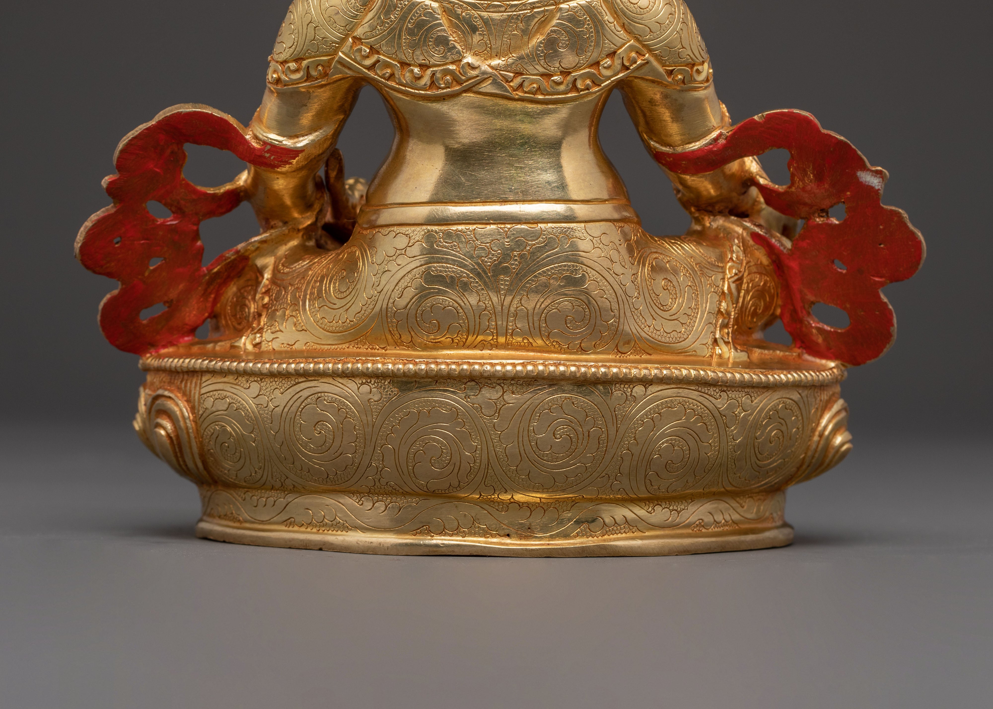 Sacred Statue of Dzambhala | 24K Gold Gilded Copper Statue