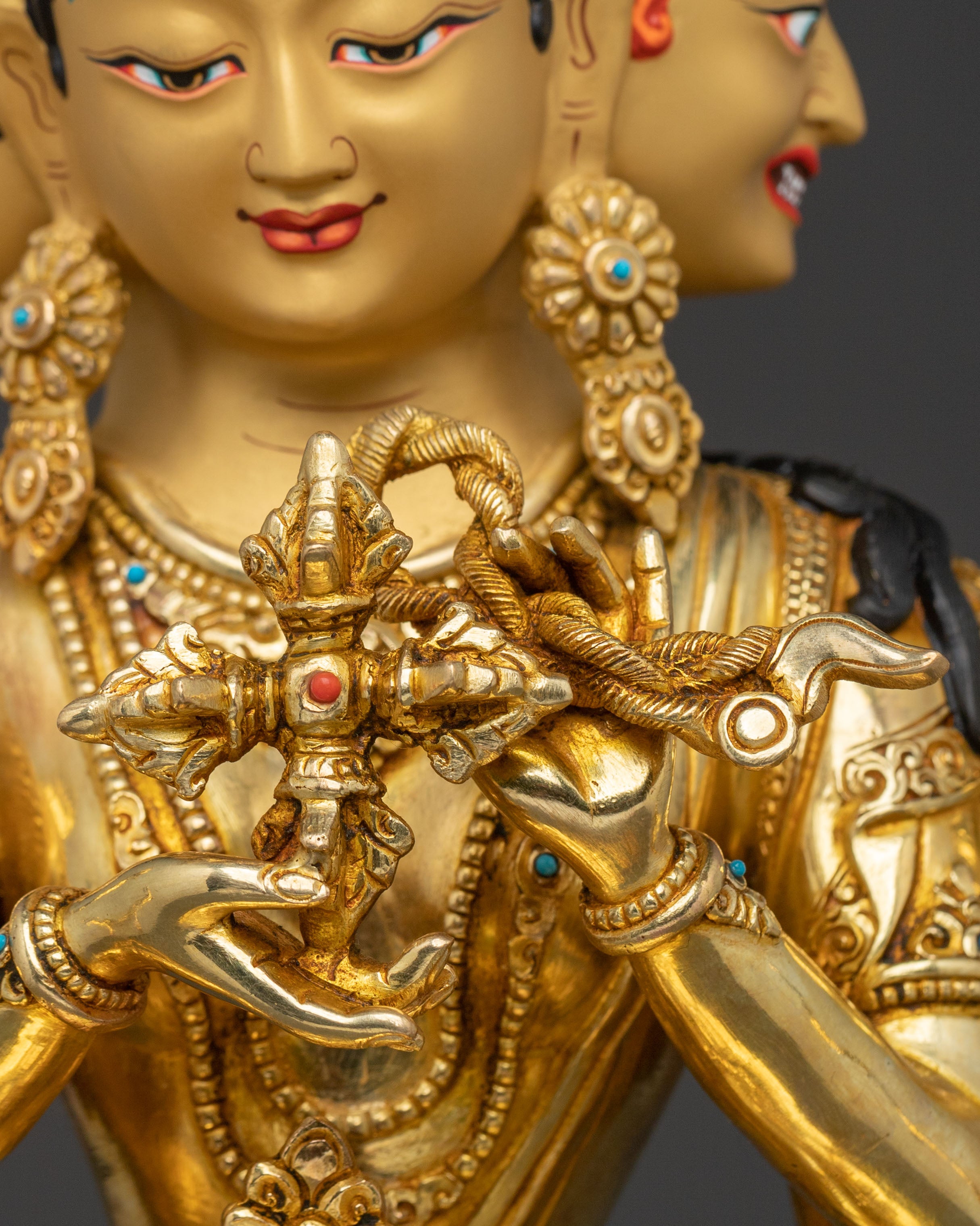 Golden Namgyalma Spiritual Statue | Goddess of Long Life and Purification