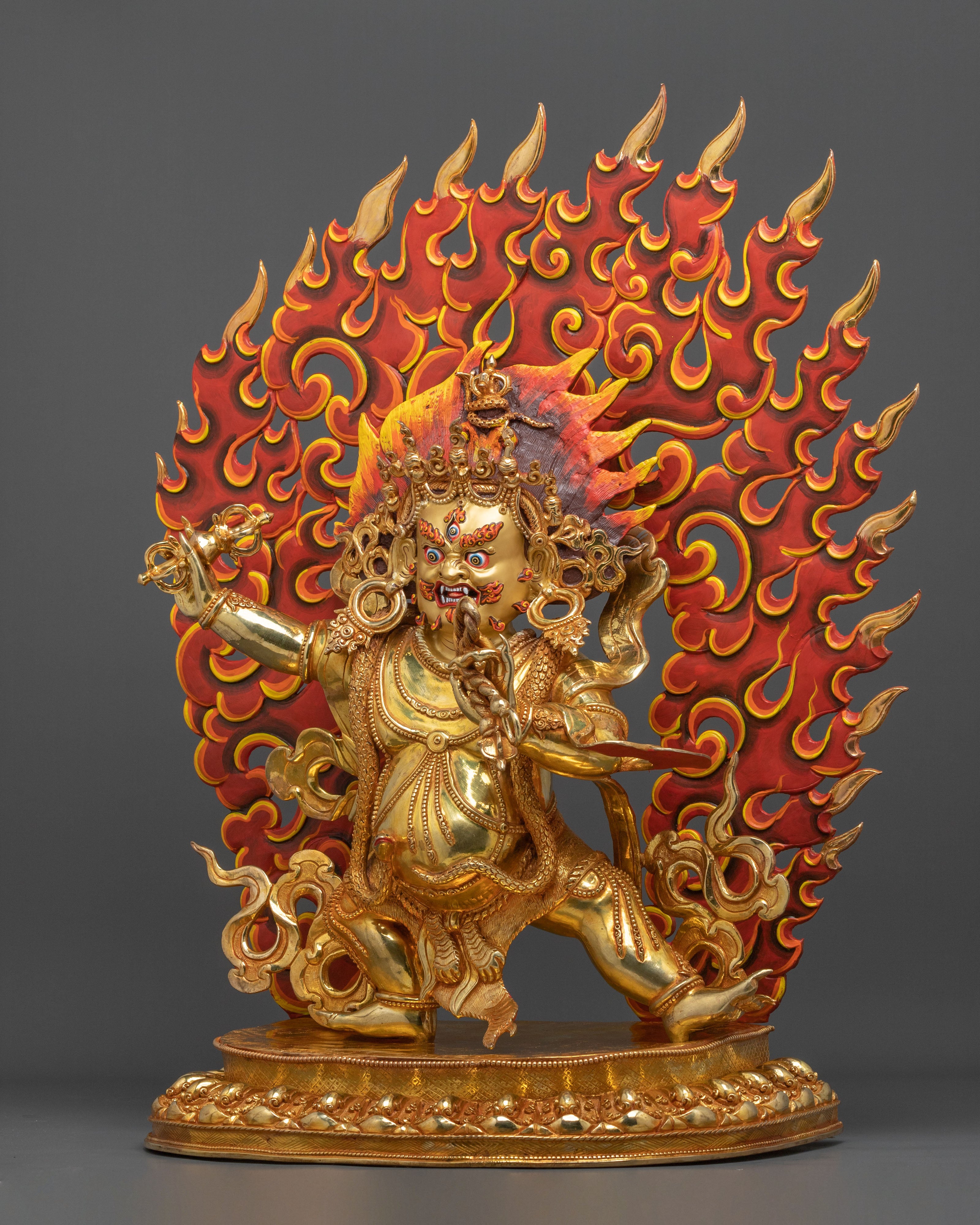 Vajrapani Fierce Buddhist Guardian Figure