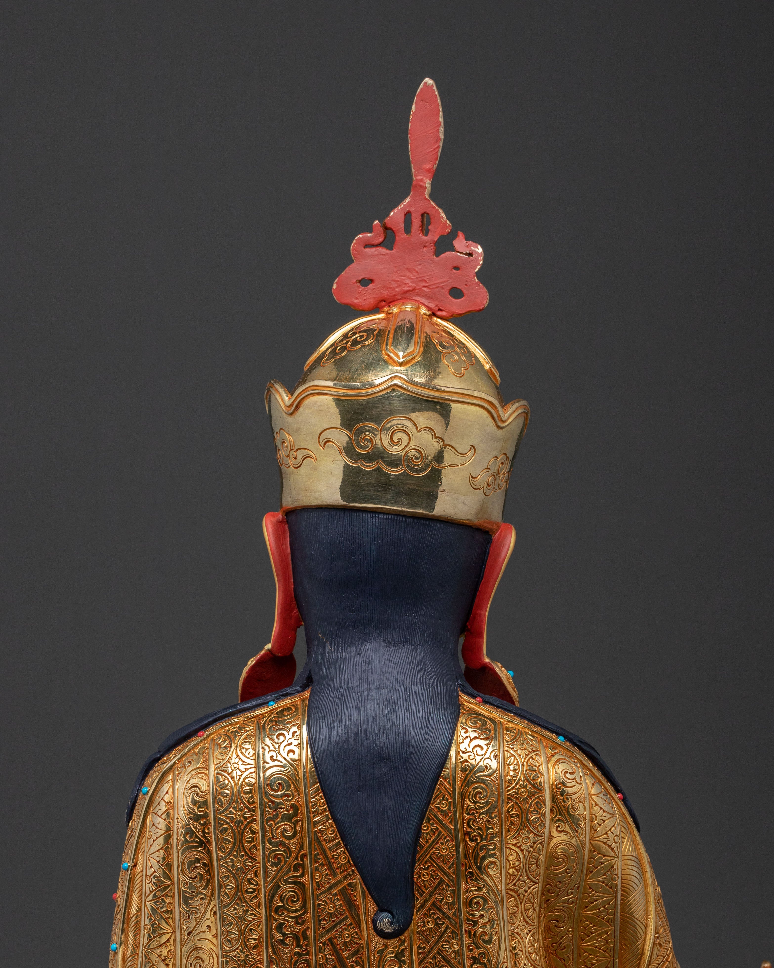 Guru Rinpoche Traditional Statue | Spiritual Altar Decor