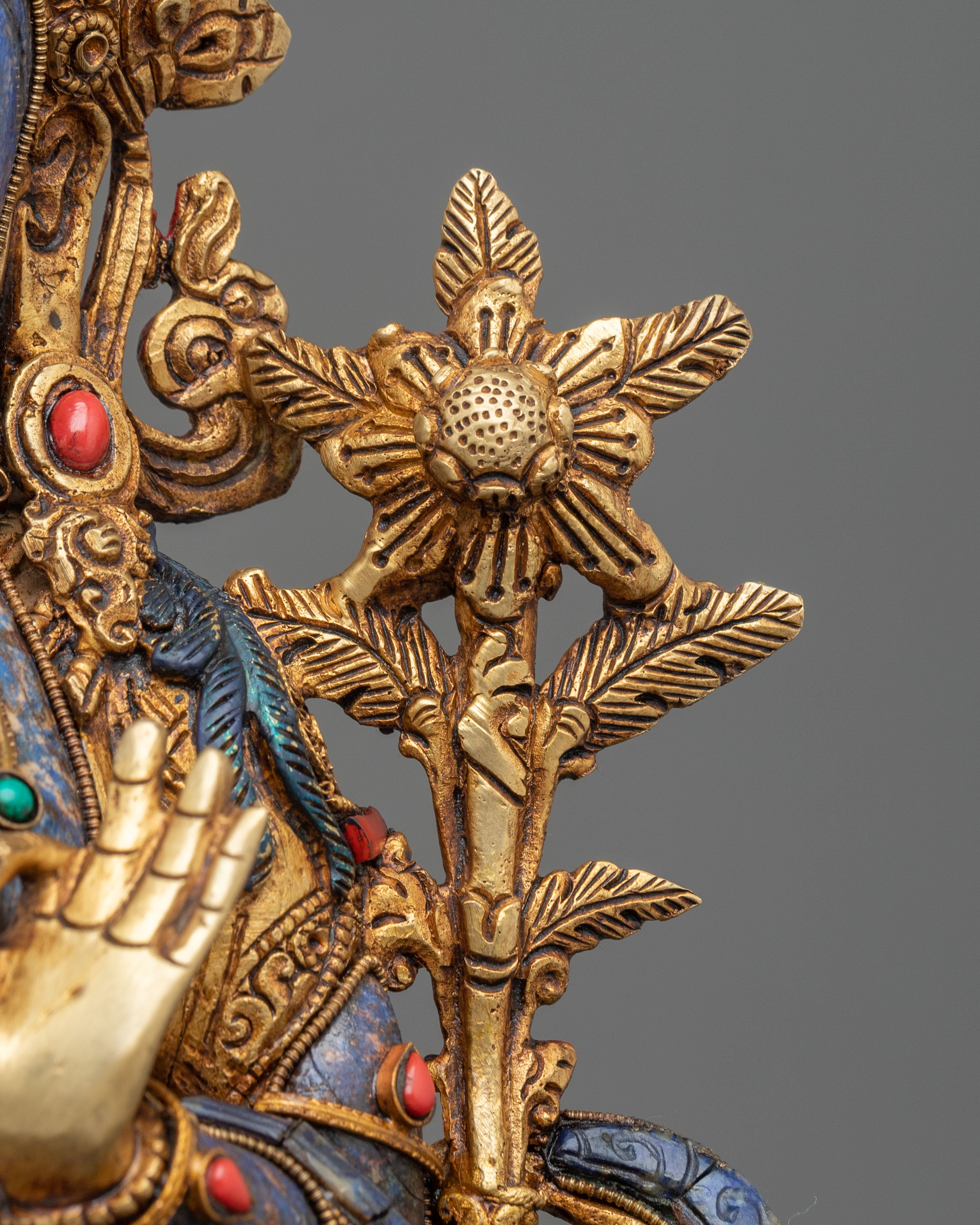 White Tara Gold & Acrylic Painted Statue | Home Decor