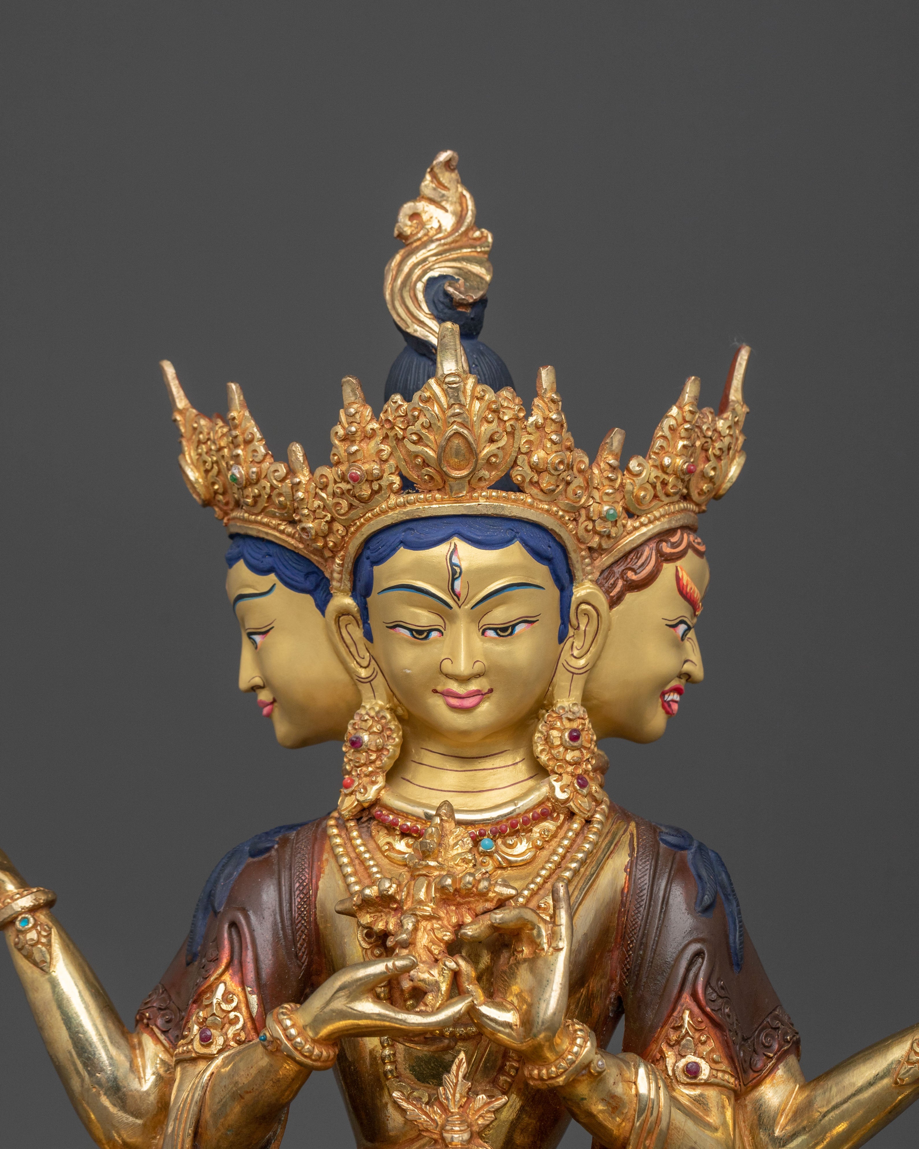 Dakini Namgyalma Statue | 24K Gold Gilded Figurine