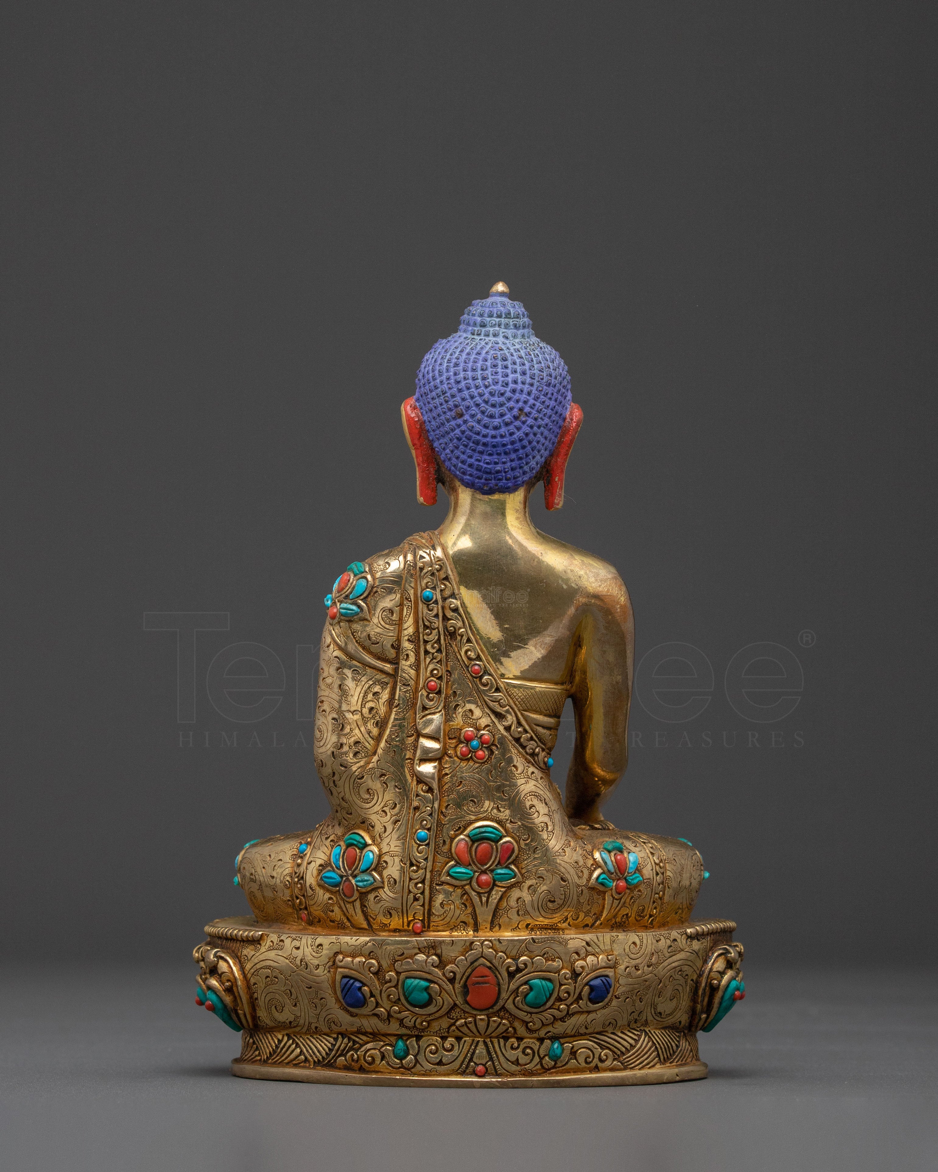 24K Gold Gilded Copper Shakyamuni Buddha Statue: A Premium Masterpiece