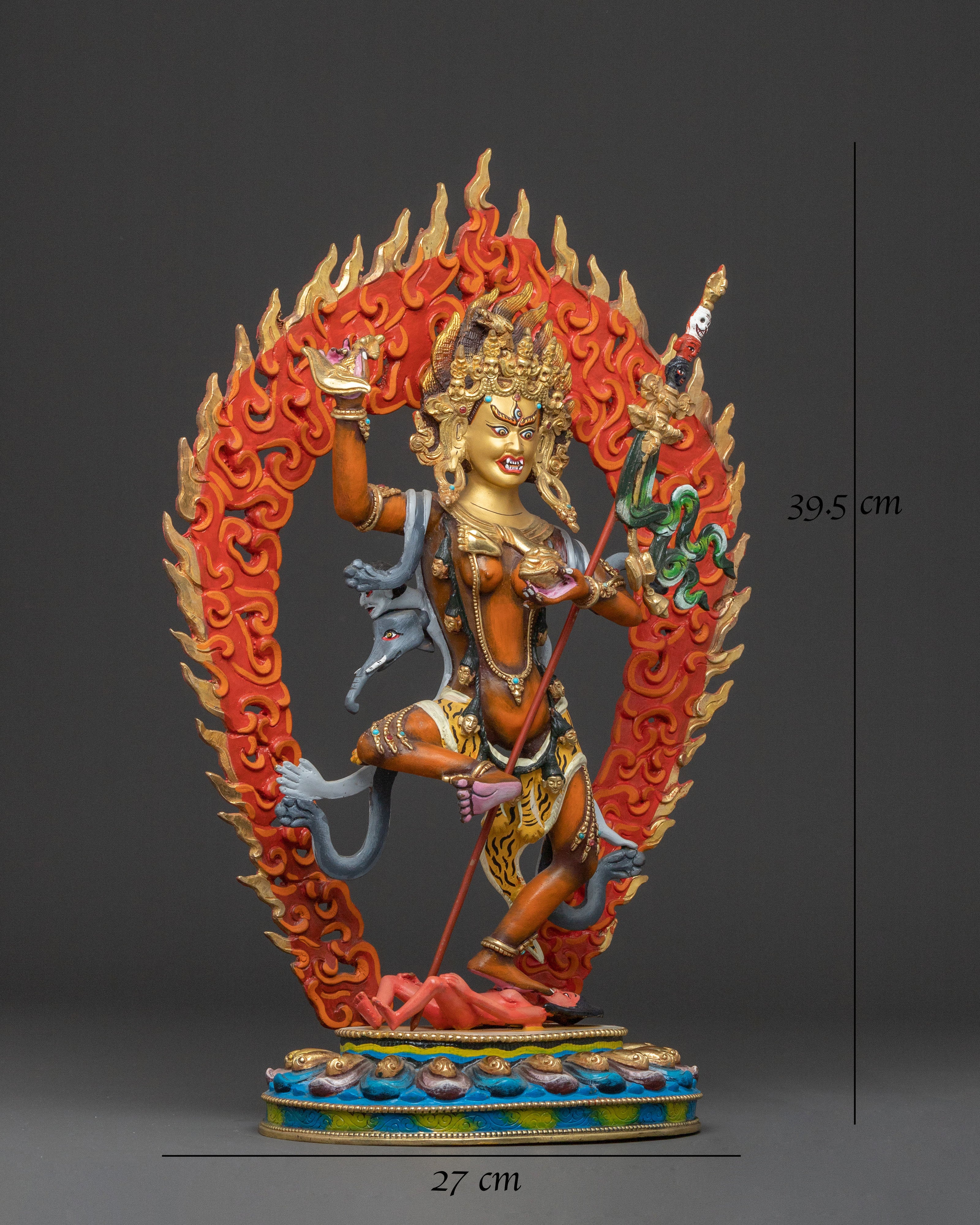 Troma Nagmo Fierce Statue | Black Wrathful Mother