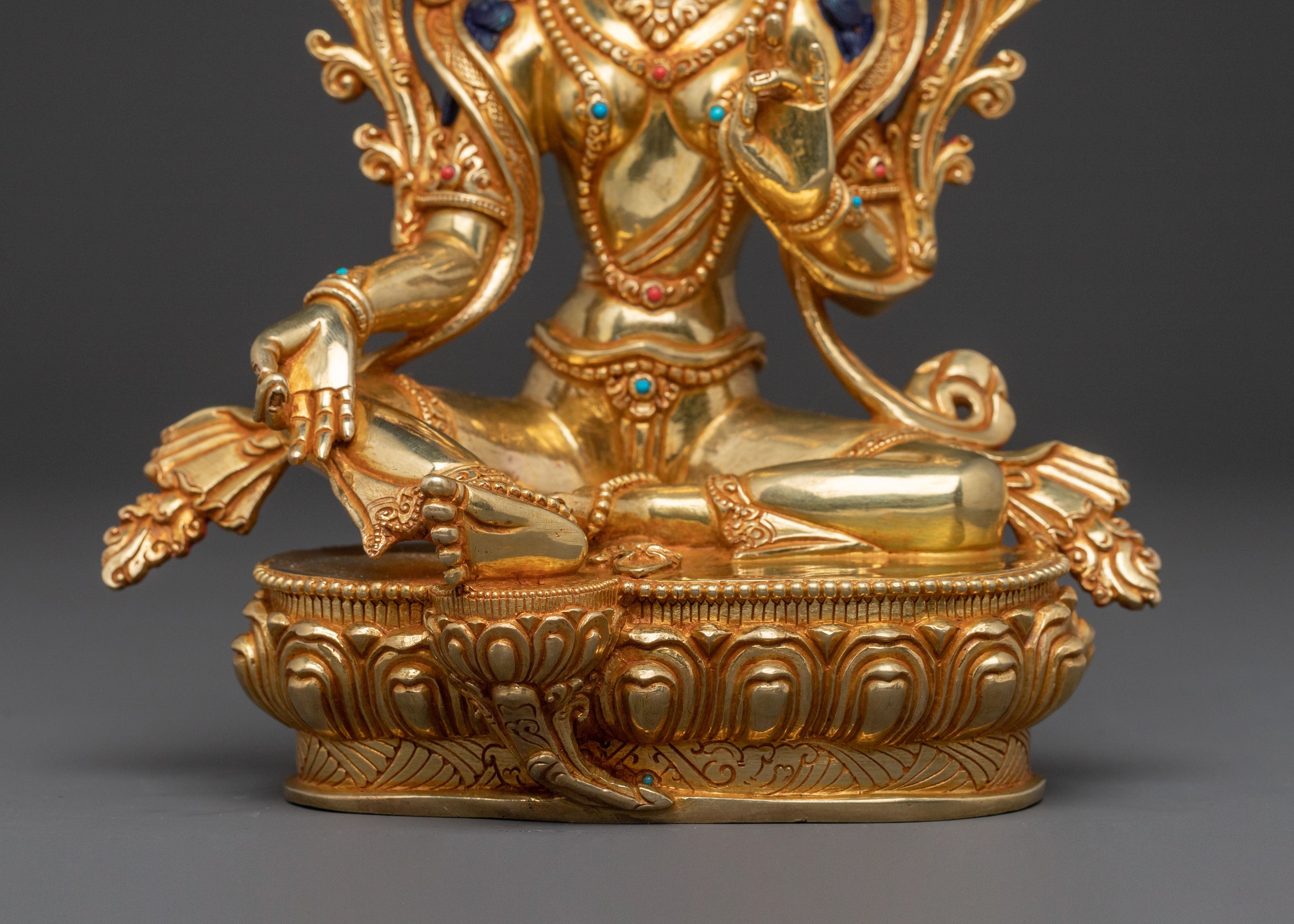 Green Tara Spiritual Statue | Compassionate Savior