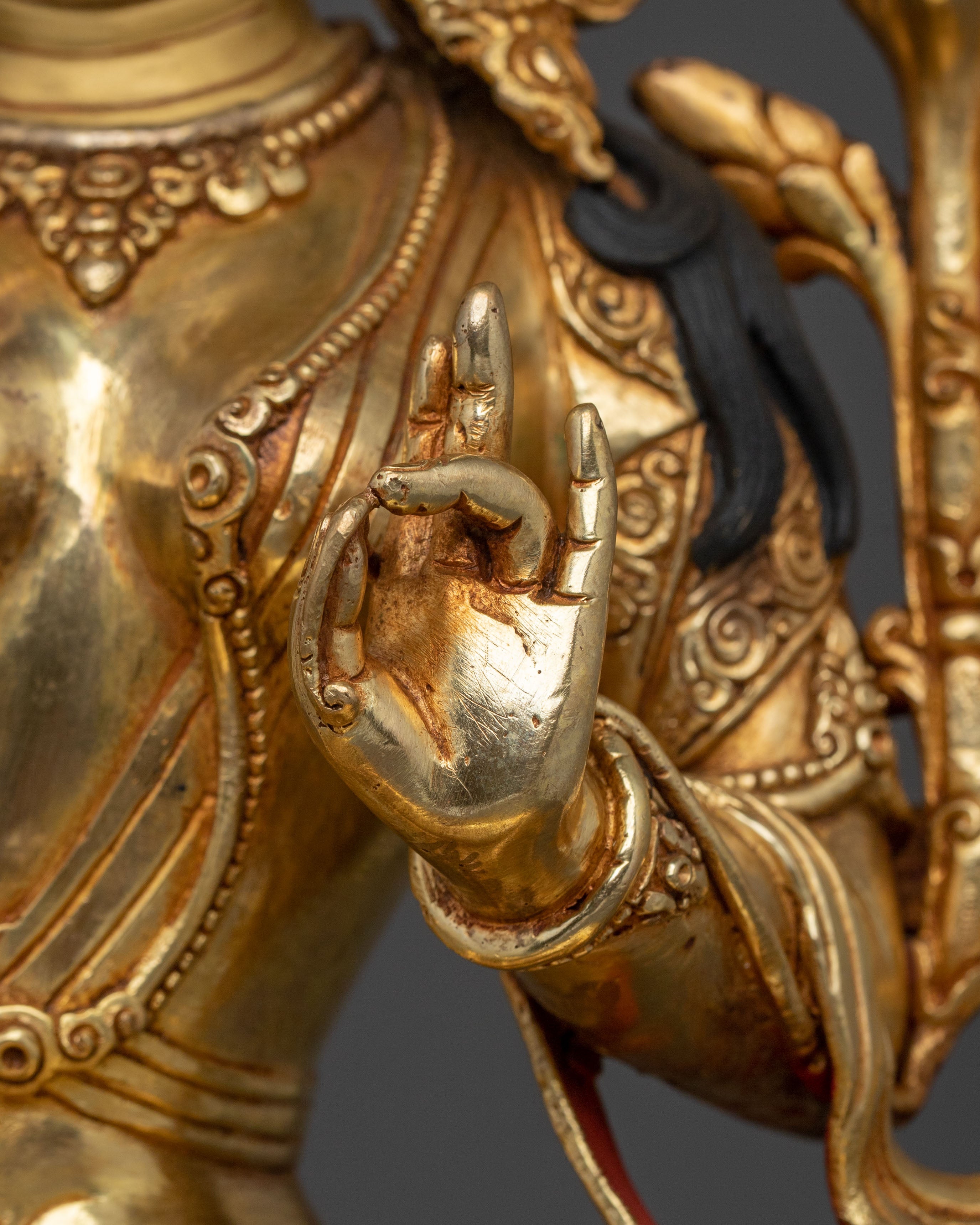 Green Tara Himalayan Sacred Sculpture | Symbol of Longevity and Blessings