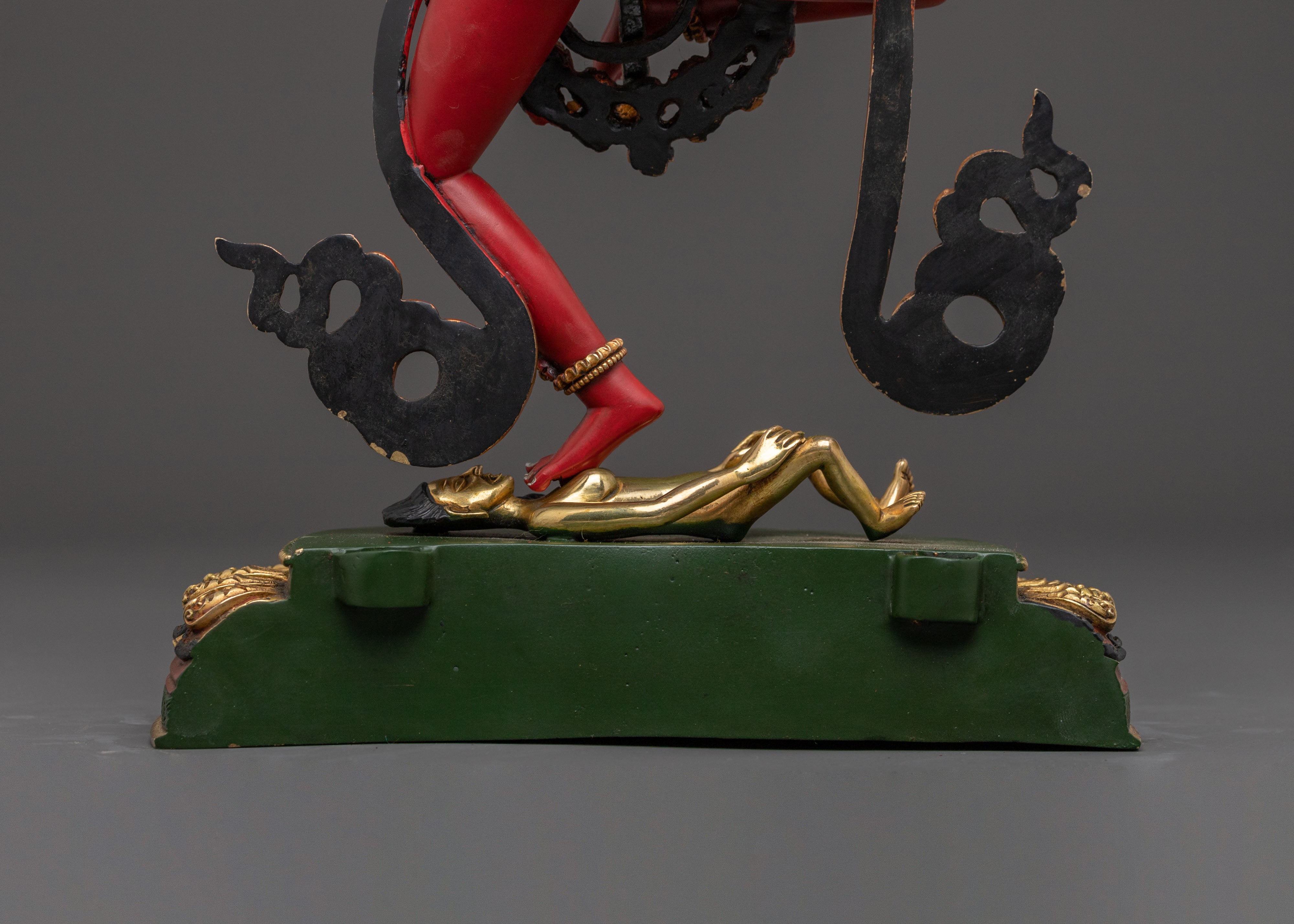 Buddhist Deity Dorje Phagmo Statue | Radiant 24K Gold Gilded Statue