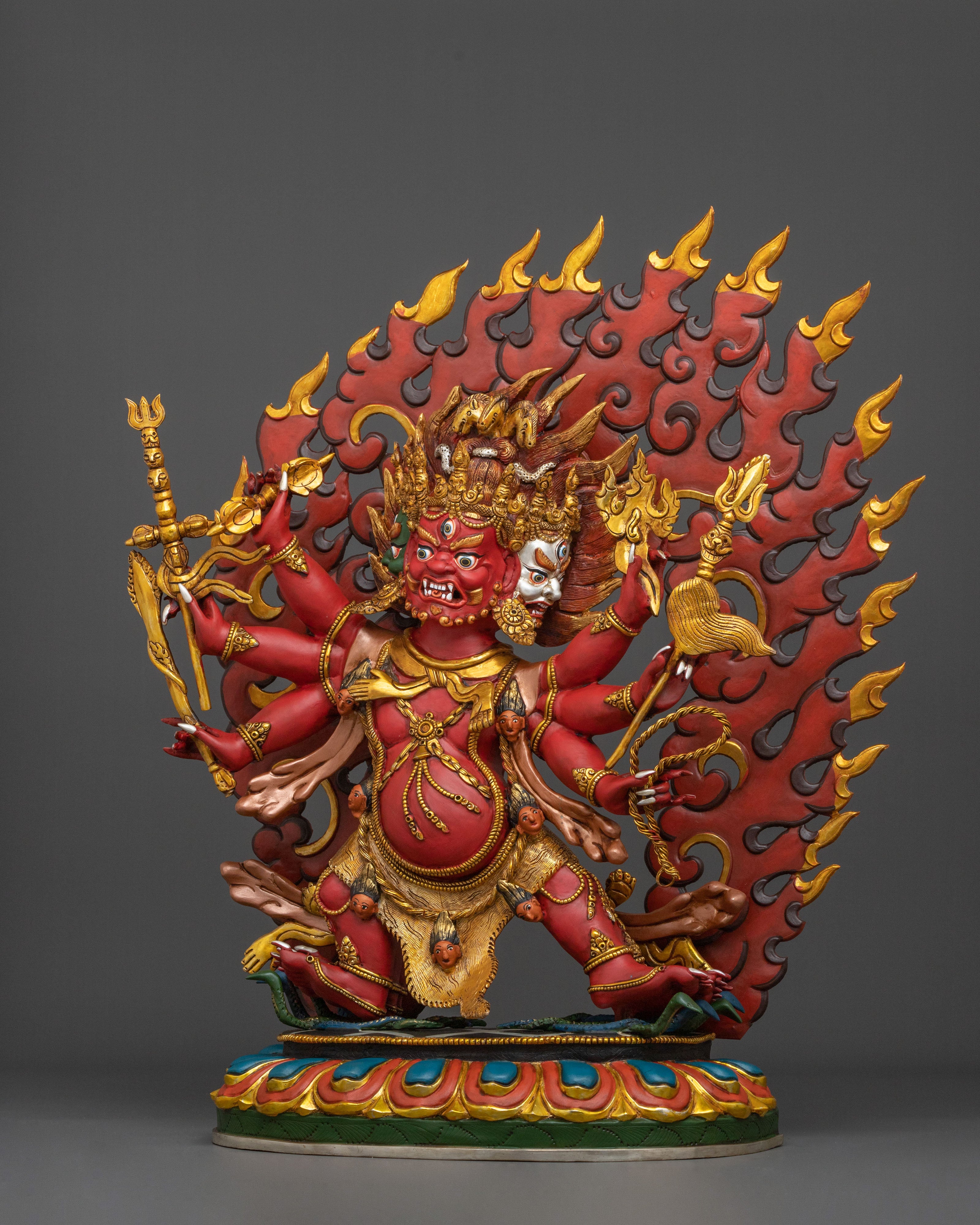 Heyagriva Divine Figurine | 24K Gold Gilded Protector