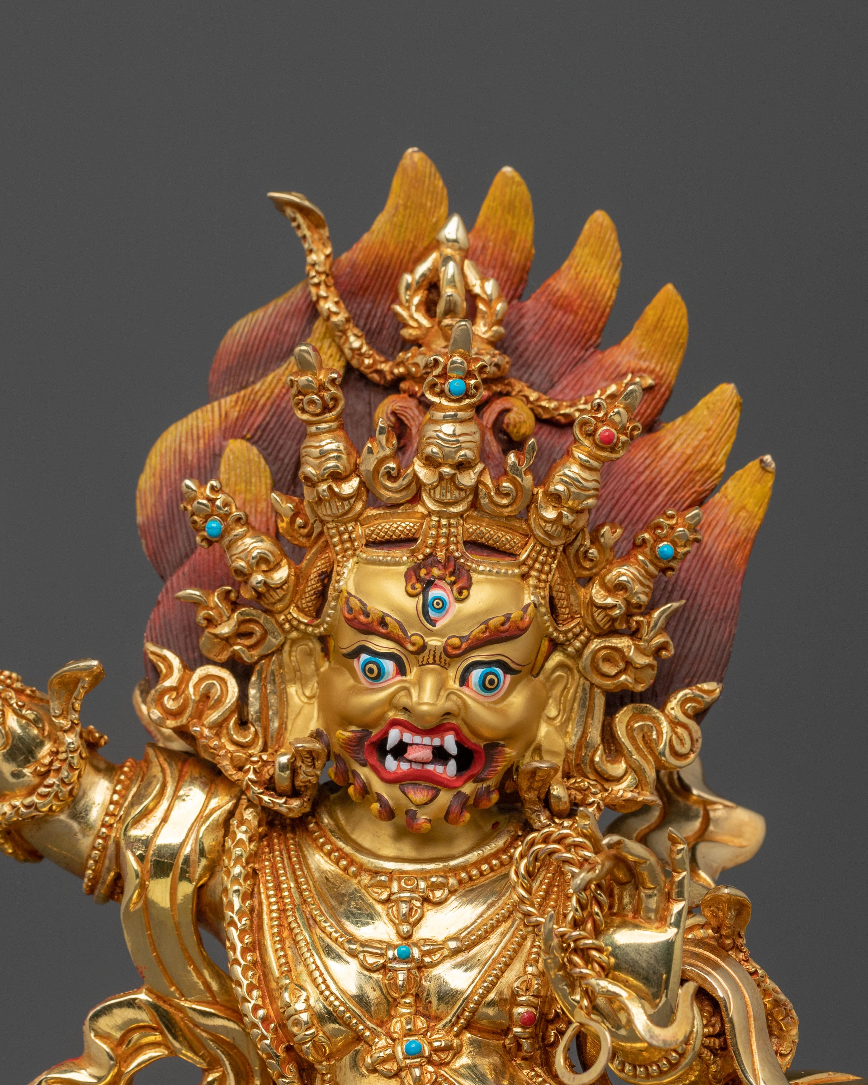 Handcrafted Vajrapani Figurine | Tibetan Buddhist Protector Deity Statue