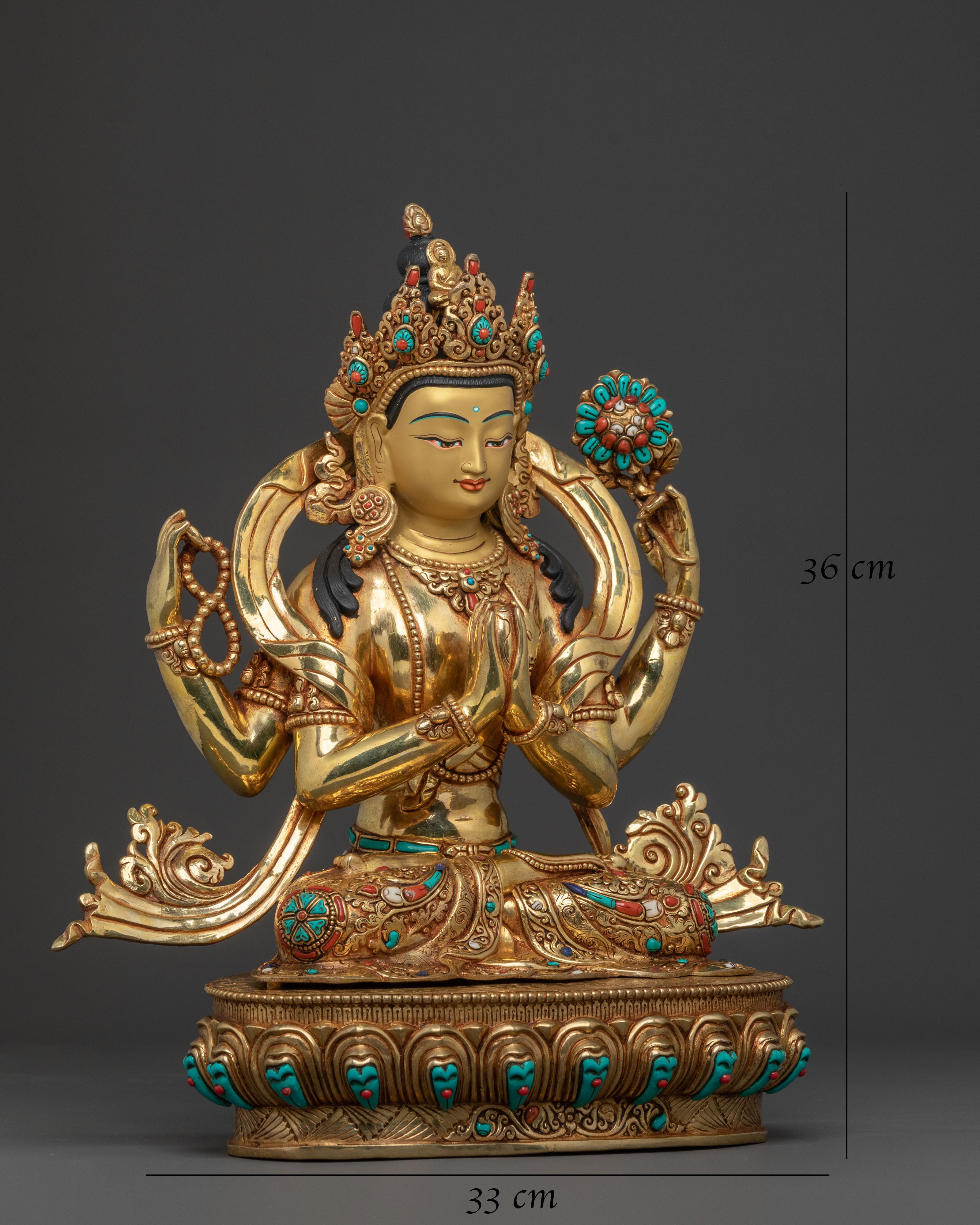 Chenrezig Spiritual Statue | Compassionate Bodhisattva