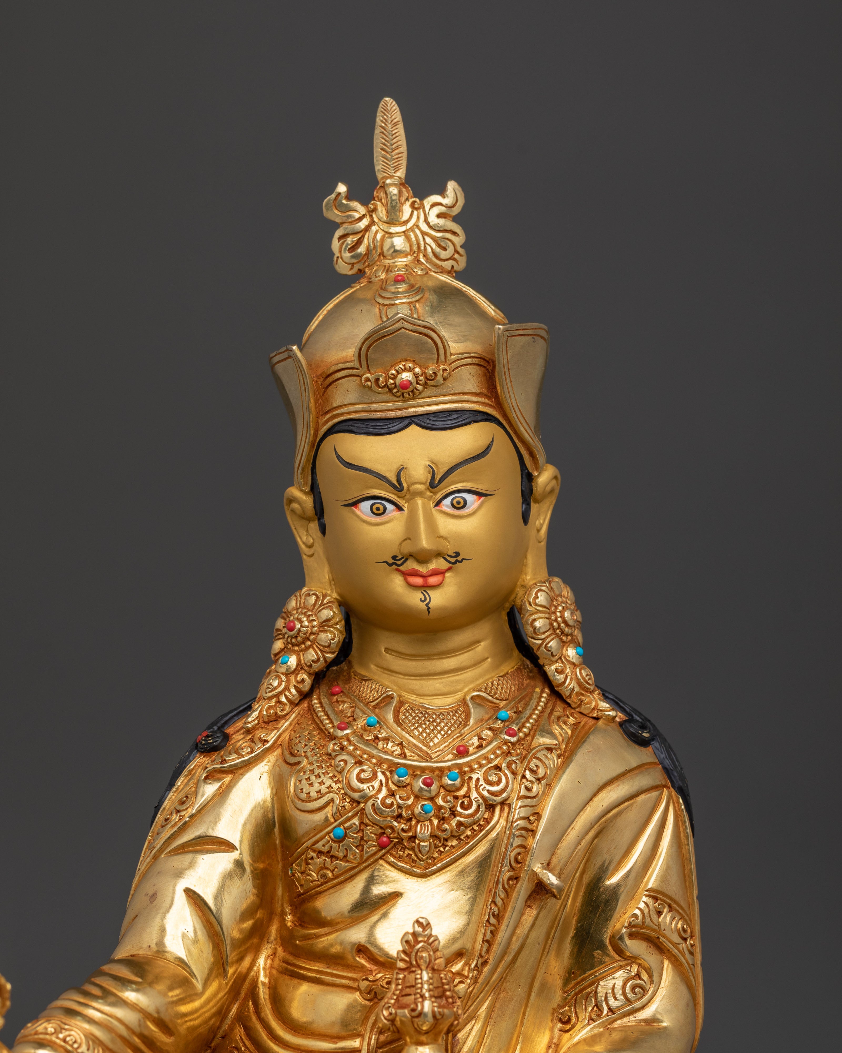 Tibetan Buddhist Guru Rinpoche Statue | | Tibetan Buddhist Master