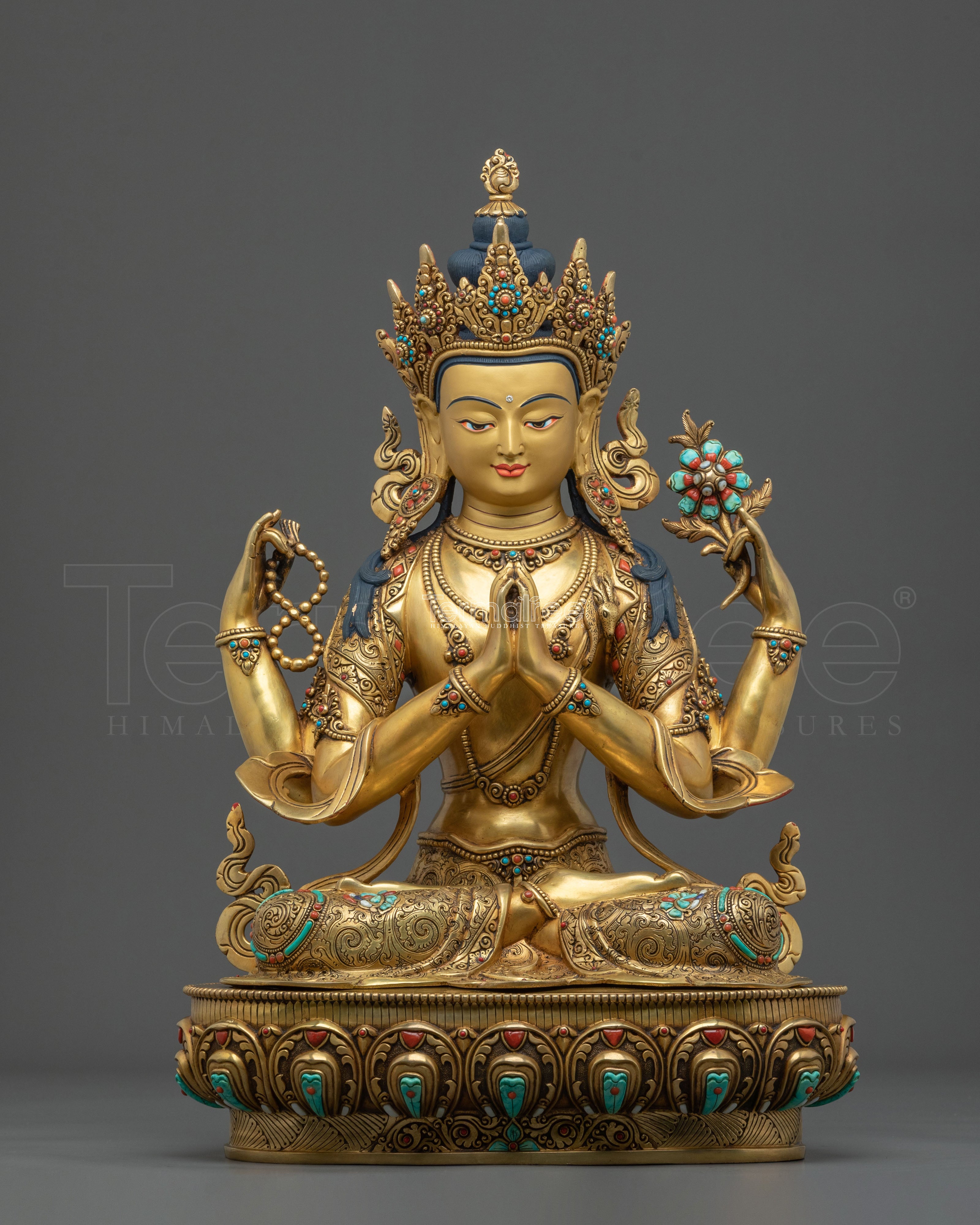 henrezig Statue with 24K Gold Coating
