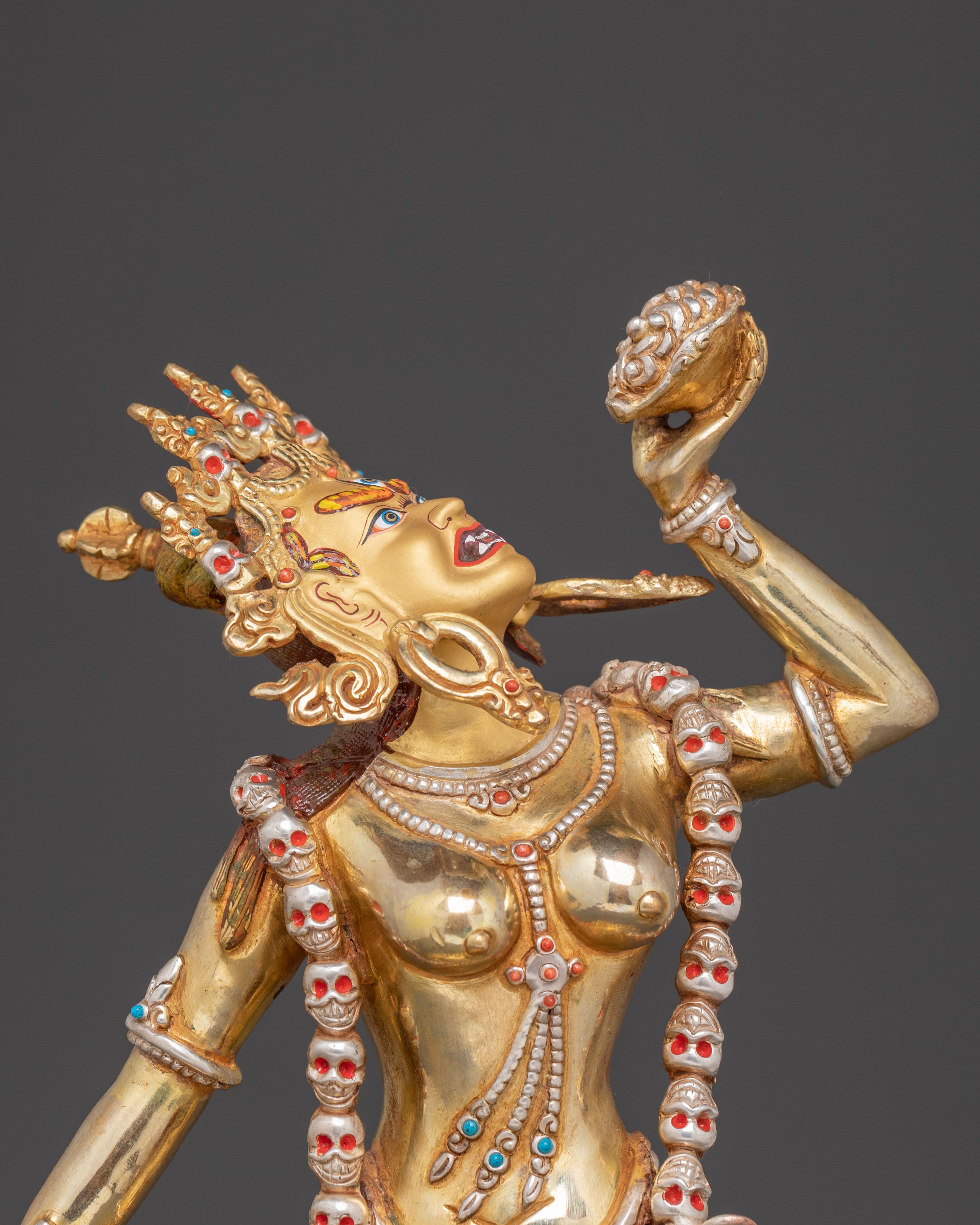 Golden Vajrayogini Handcrafted Statue | Female Wisdom Deity