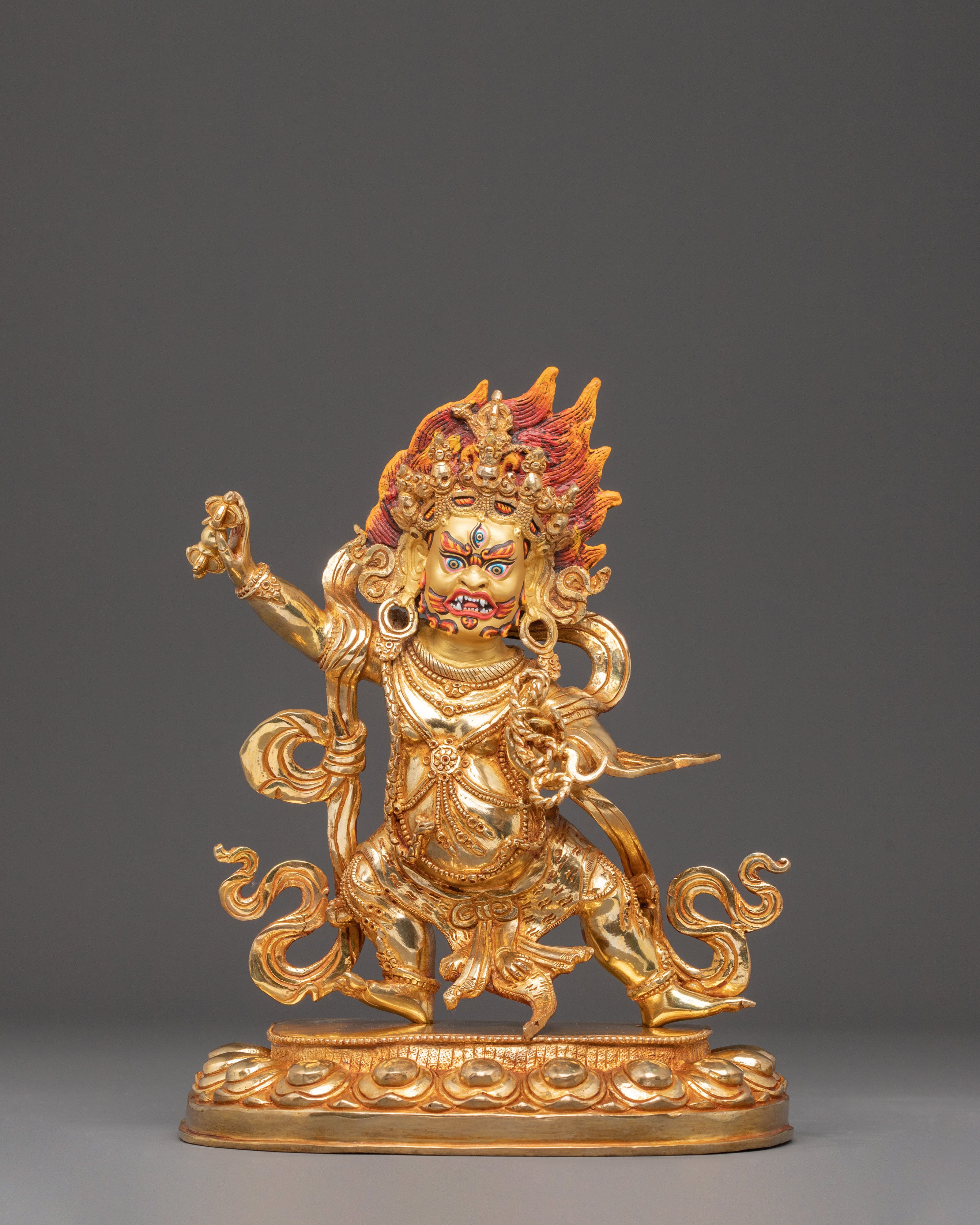 Handmade Vajrapani Statue of Protection | Wrathful Protector of Dharma