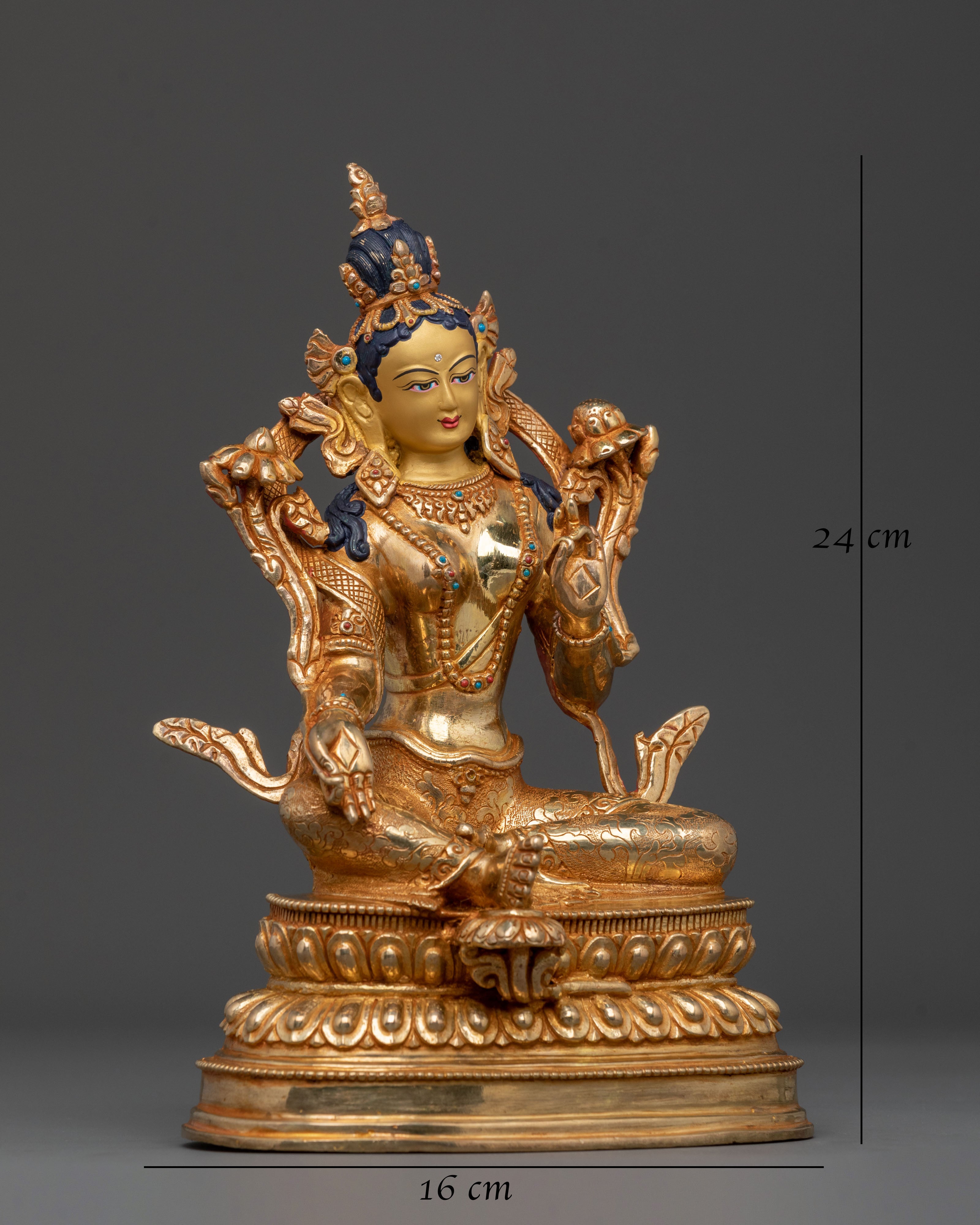 Green Tara Statue | Tibetan Goddess of Protection