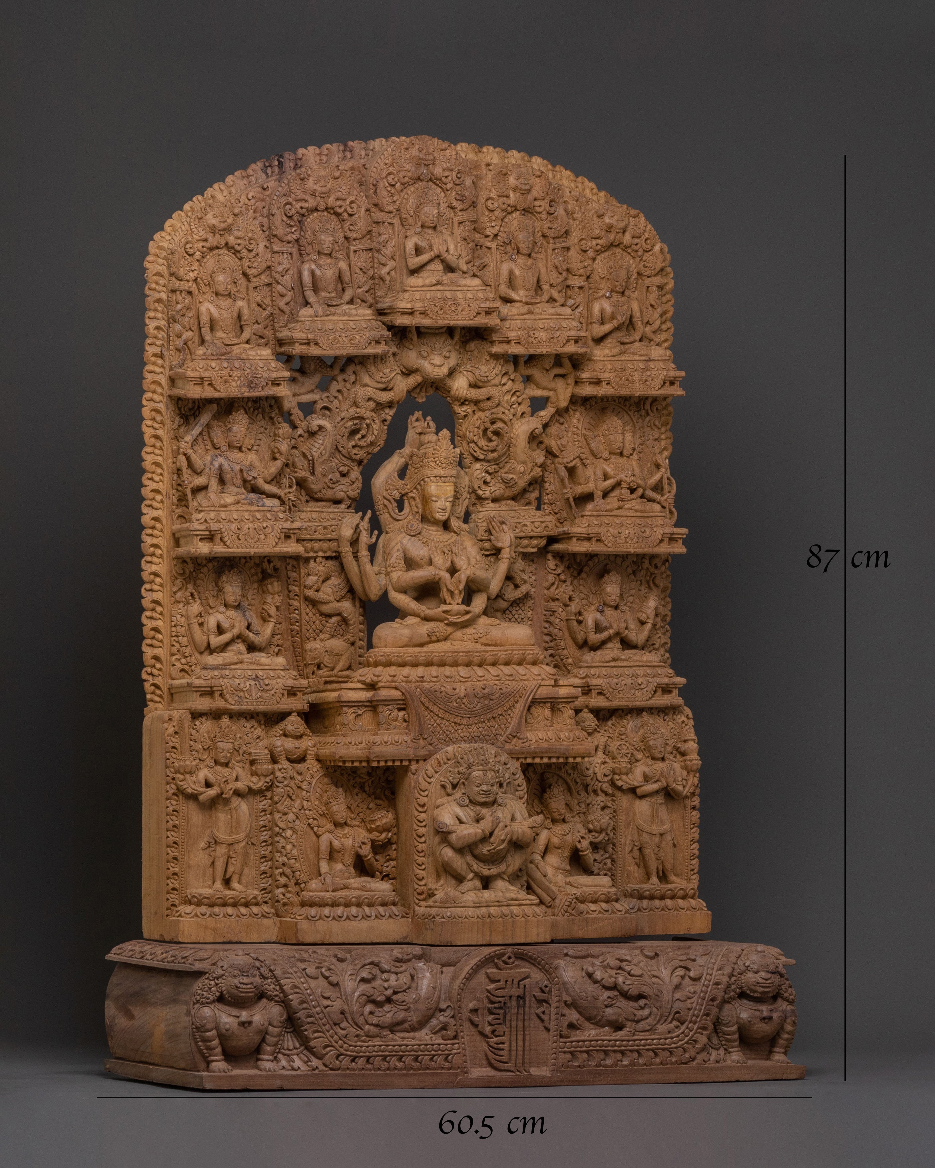 Namasangiti Wisdom Wooden Sculpture | Promoting Enlightenment