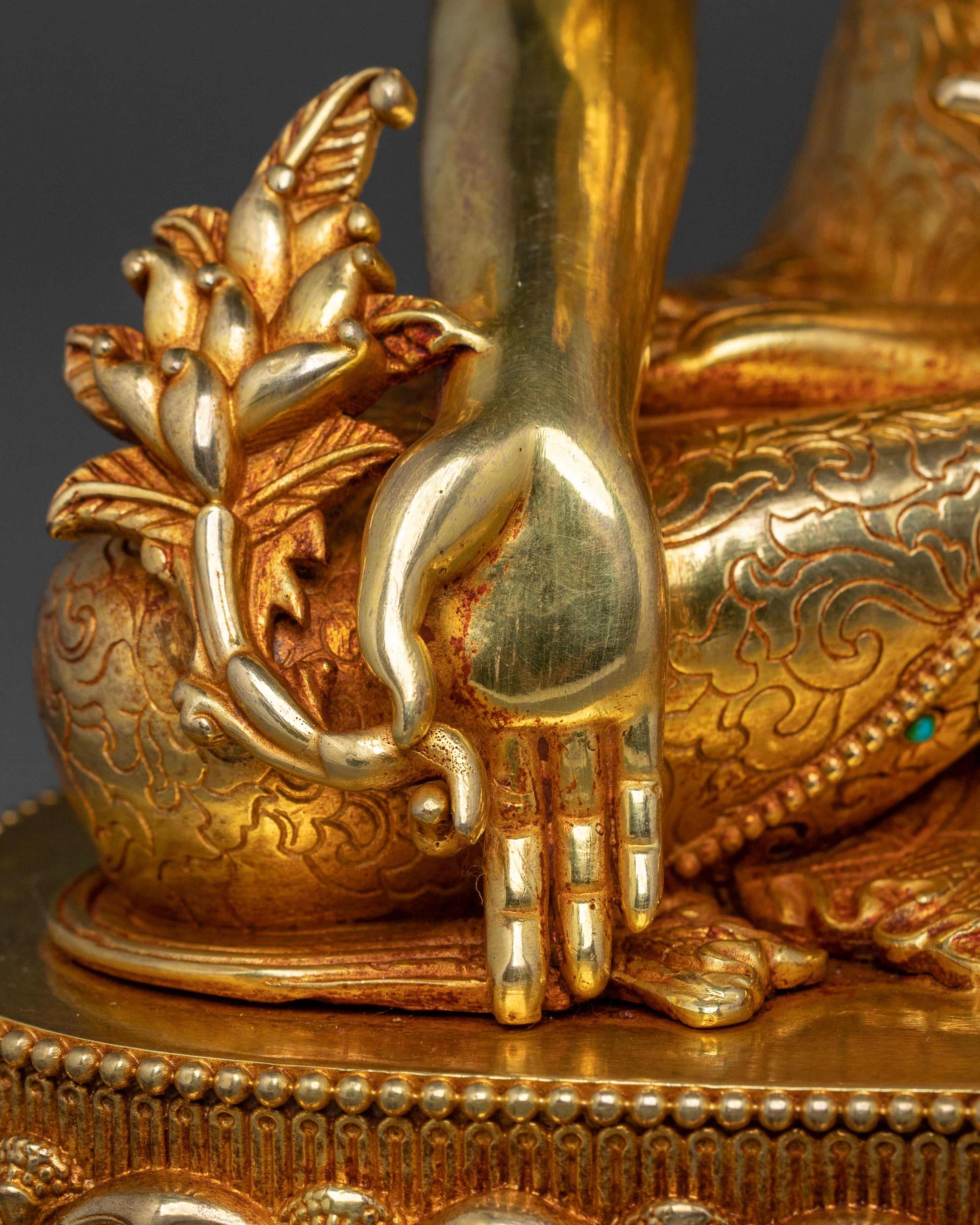 Lord of Lapis Lazuli Medicine Buddha | 24K Gold Gilded