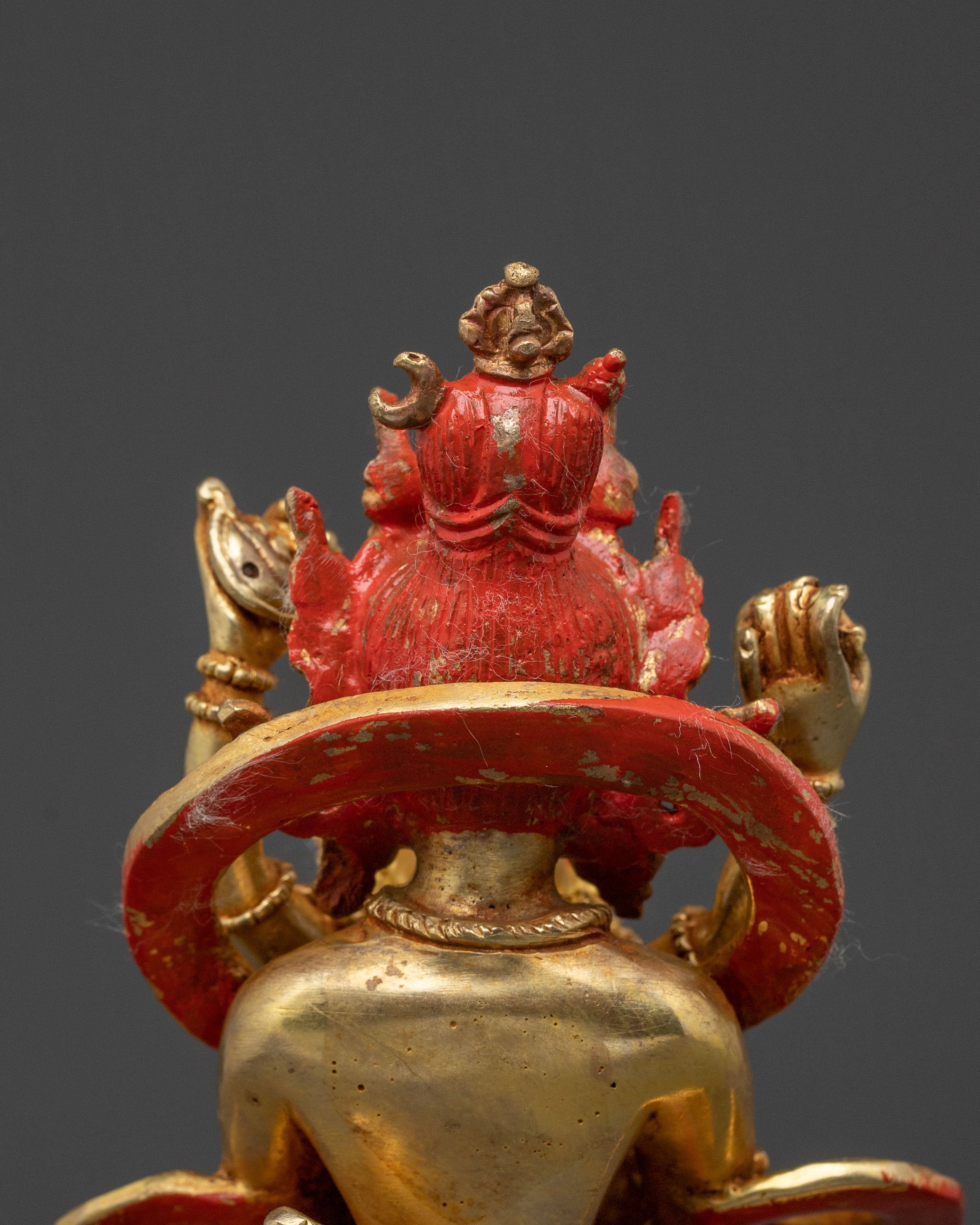 Exquisite Gold Gilded Heruka Deity Chakrasambhara Statue