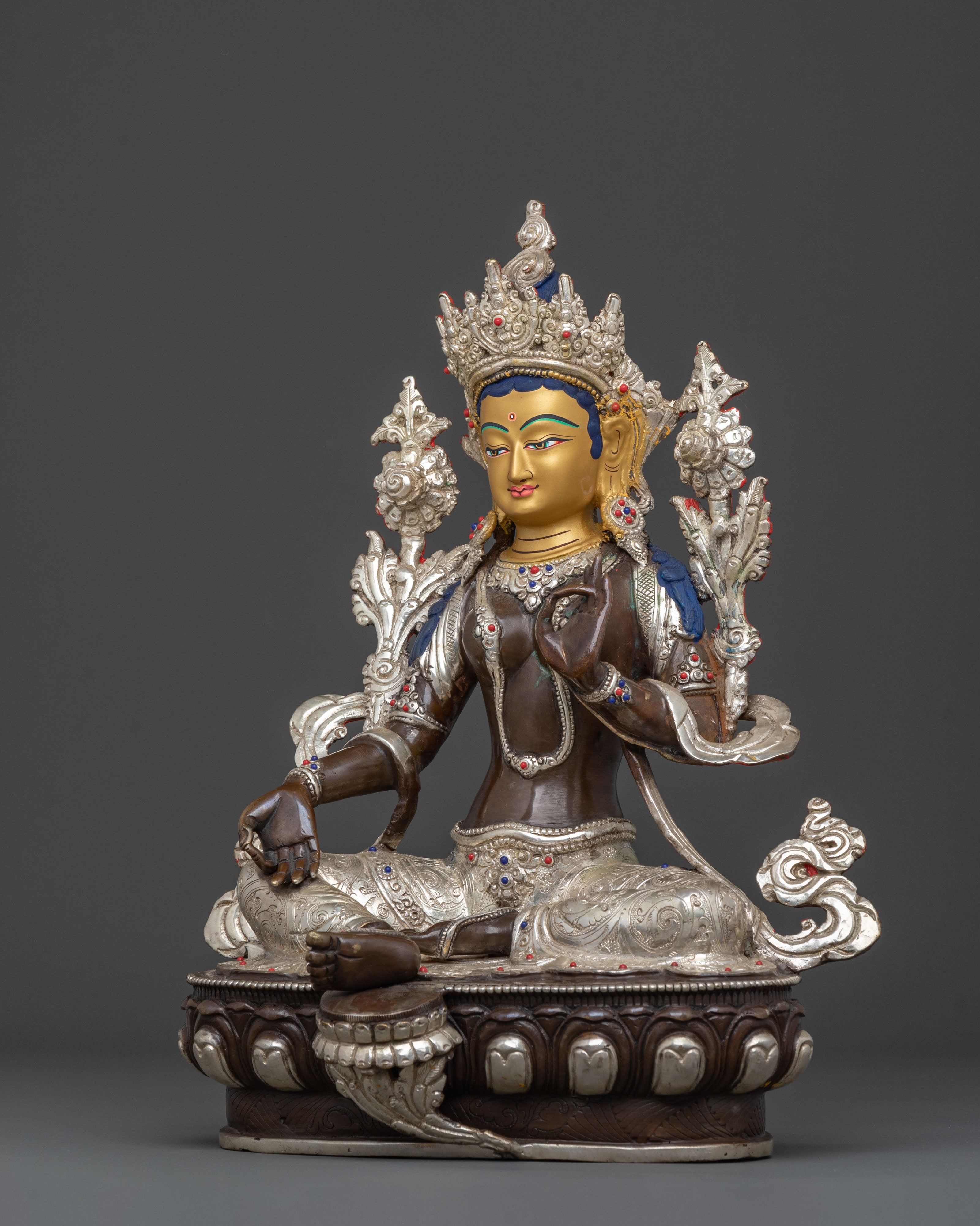 Compassionate Green Tara Statue: Goddess of Compassion