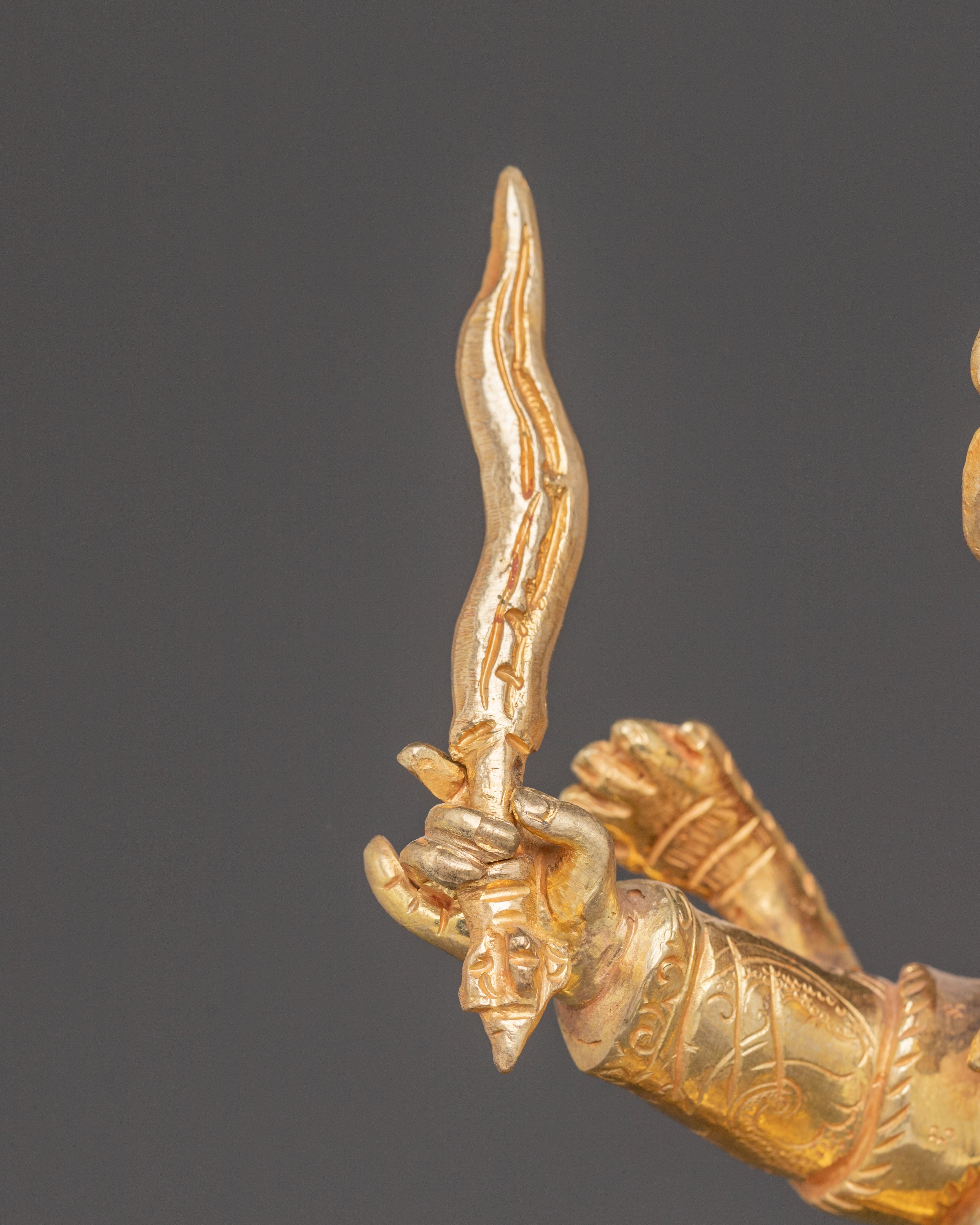 Handmade Chimar Golden Statue | 24k Gold Glided