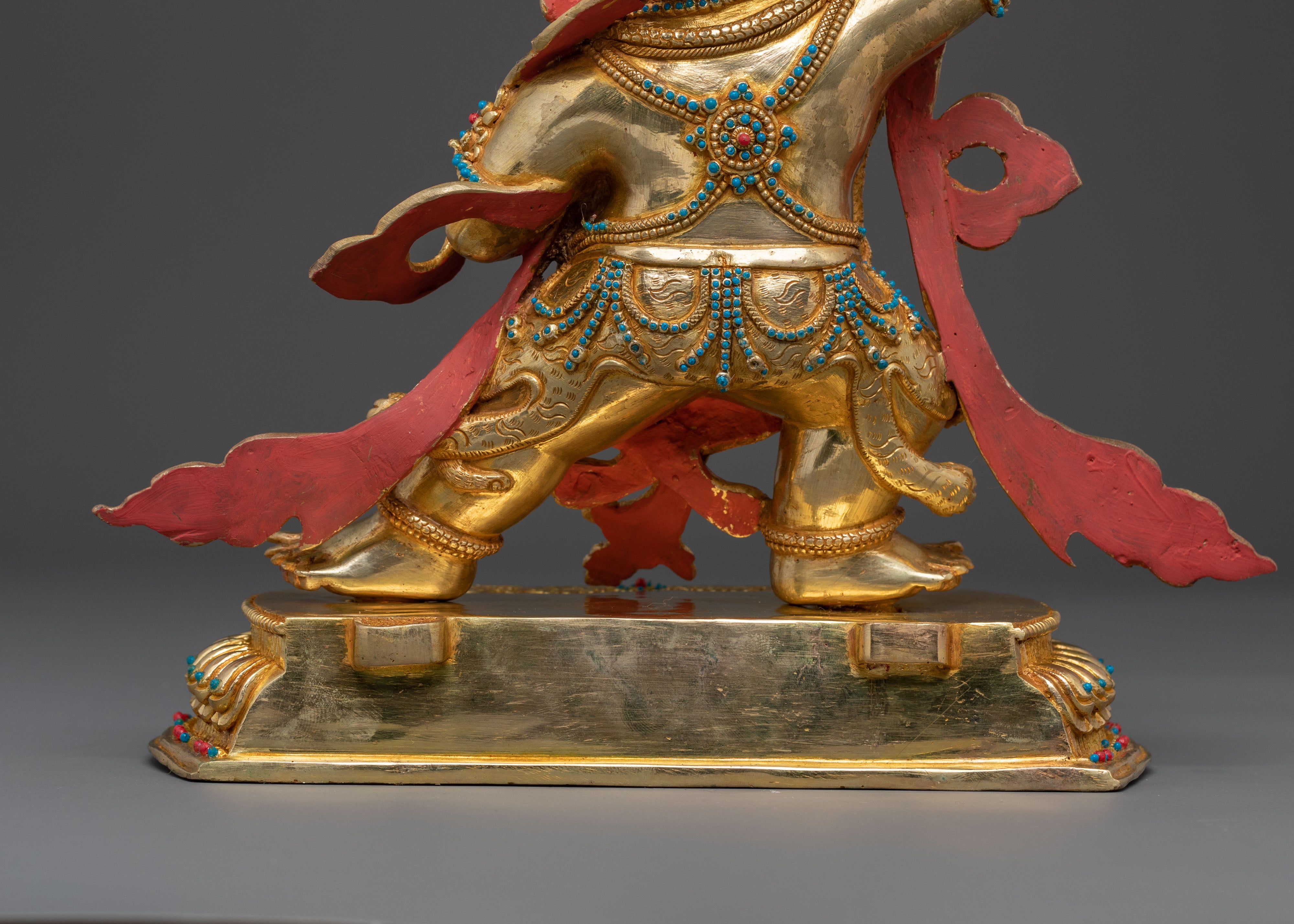 Vajrapani Golden Statue | Indomitable Guardian