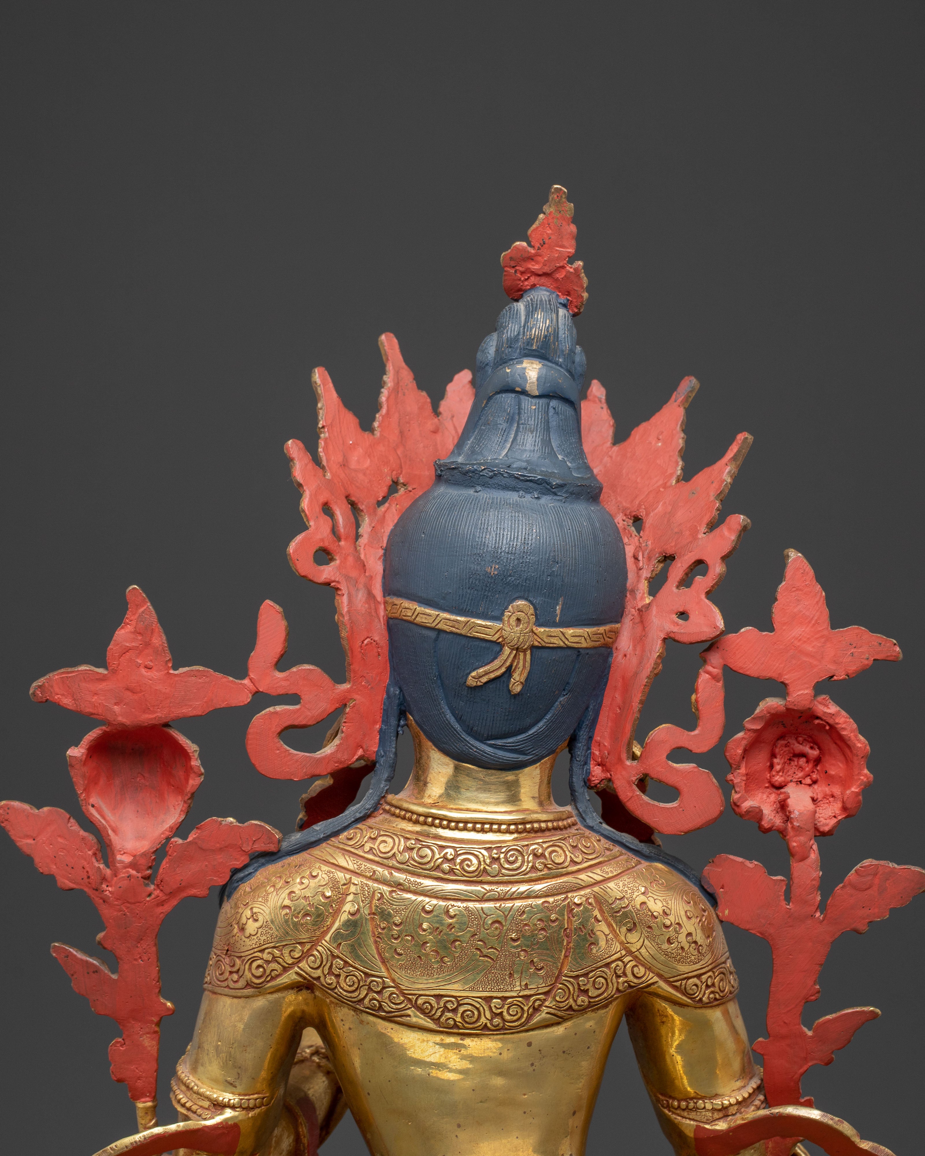 White Tara Golden Handmade Statue | Compassion and Longevity Goddess