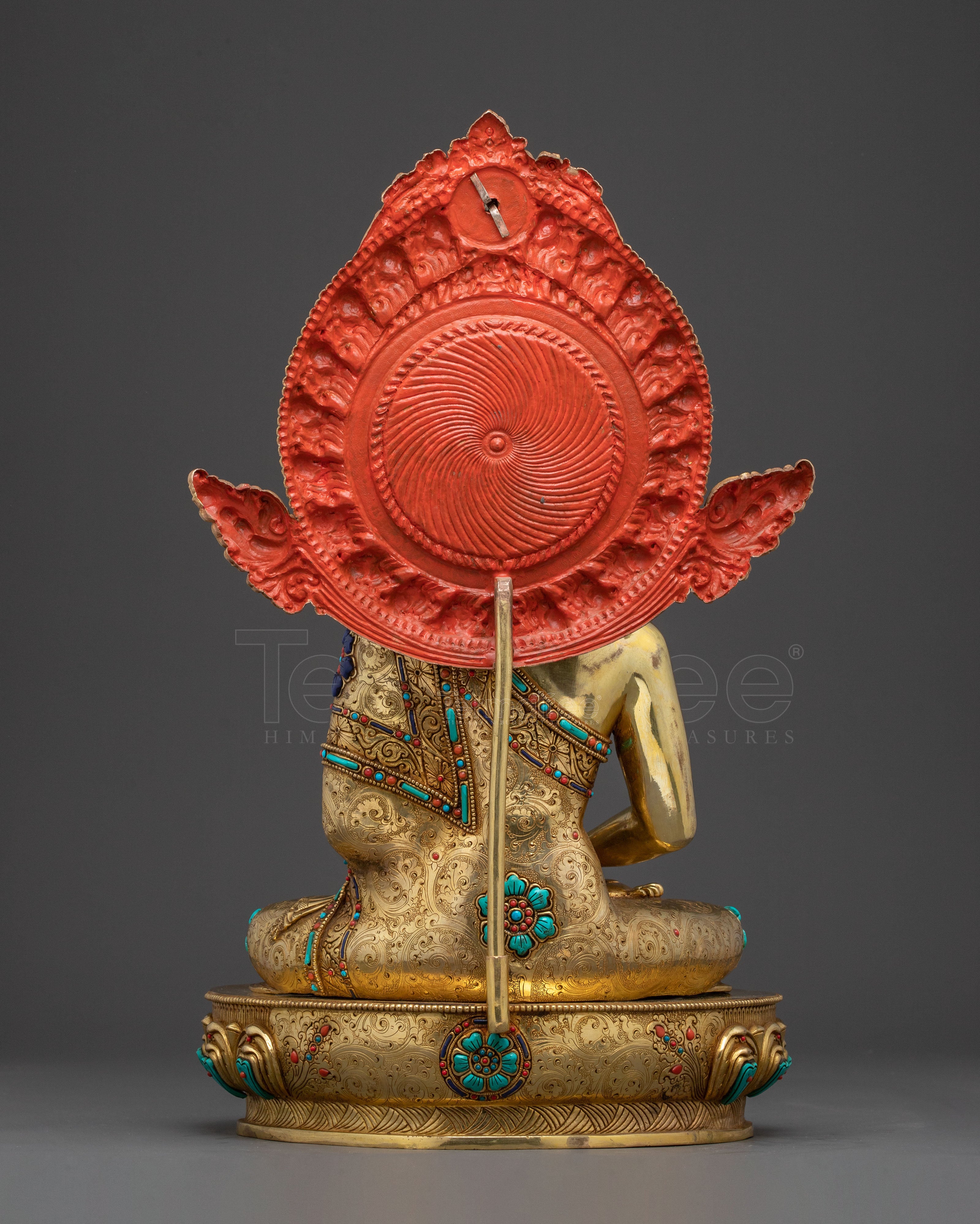 Handmade Amitabha Buddha Golden Statue: Gilded Serenity