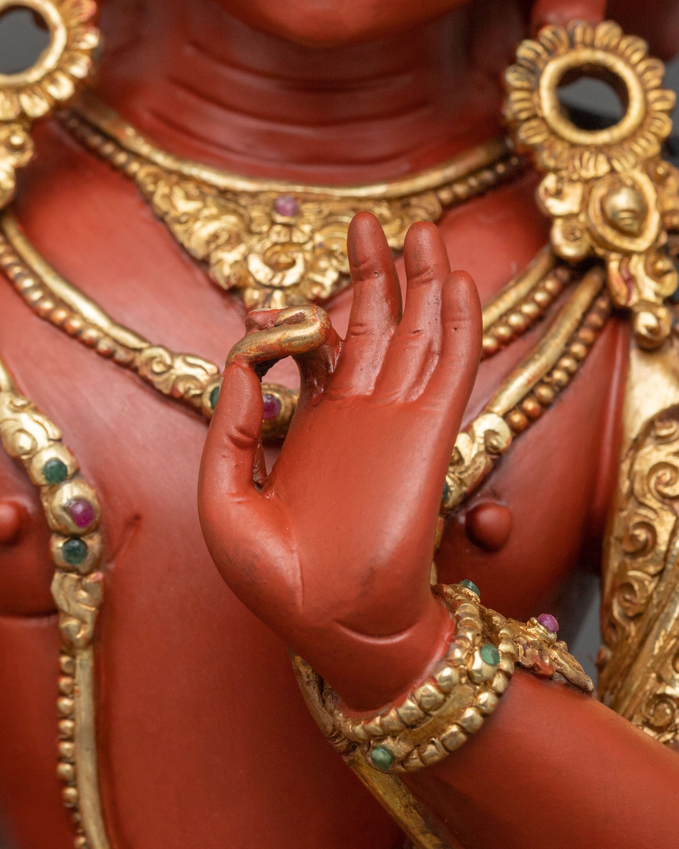 Maha Manjushri Copper Statue | Meditation Altar Decor