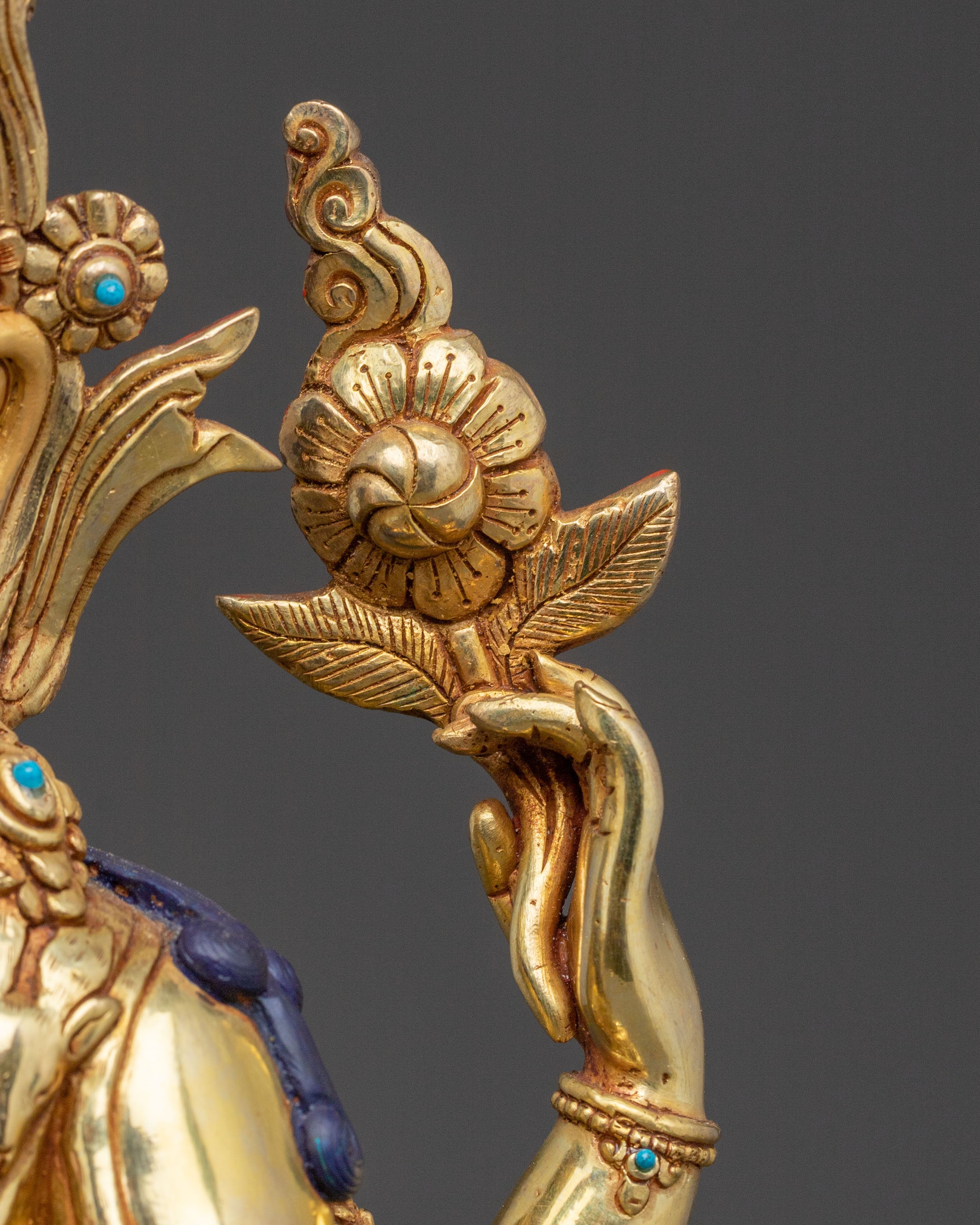 Handcrafted Divine Chenrezig Sculpture | Tibetan Sacred Sculpture