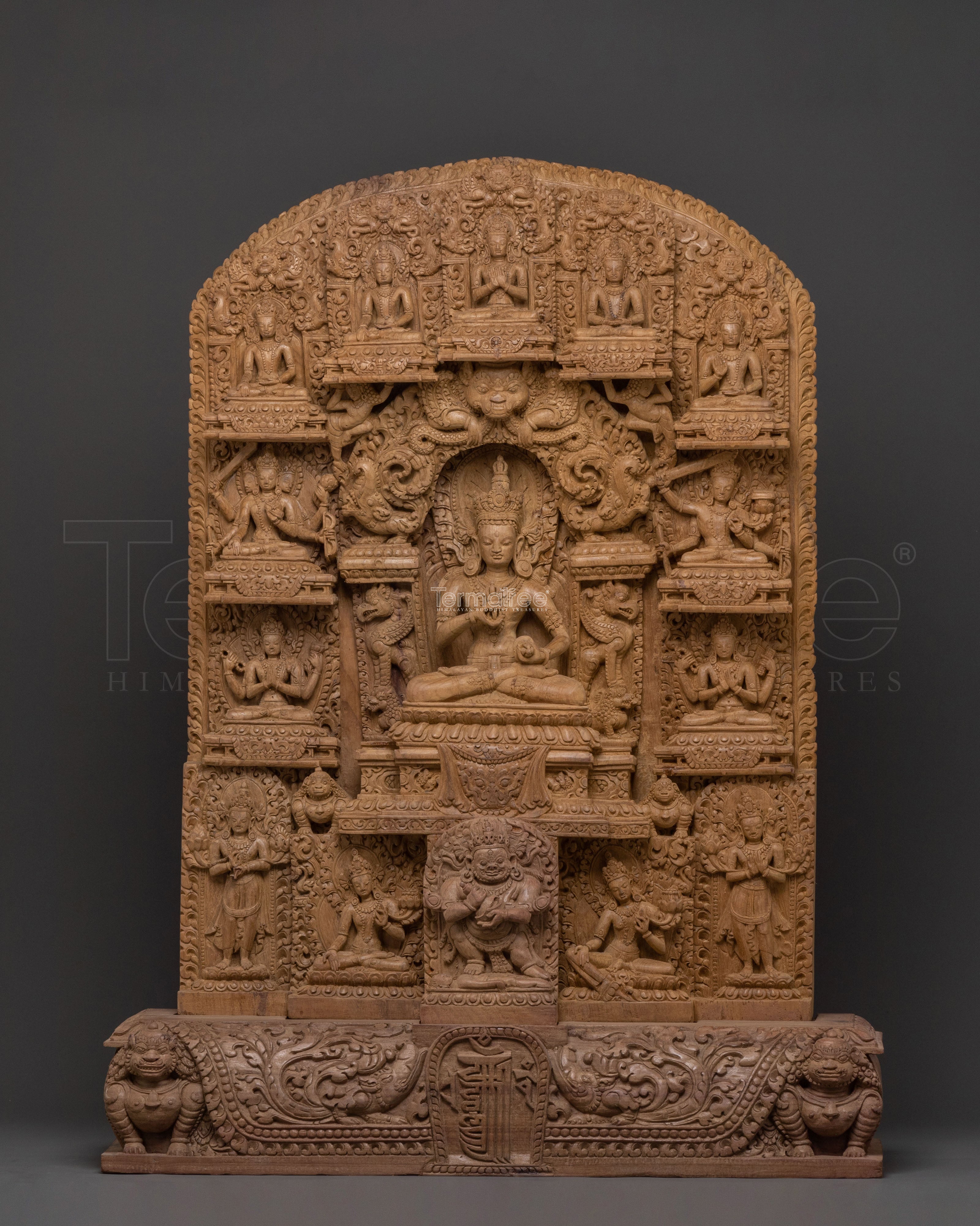 Vajrasattva Purification Wooden Sculpture | Home Decor