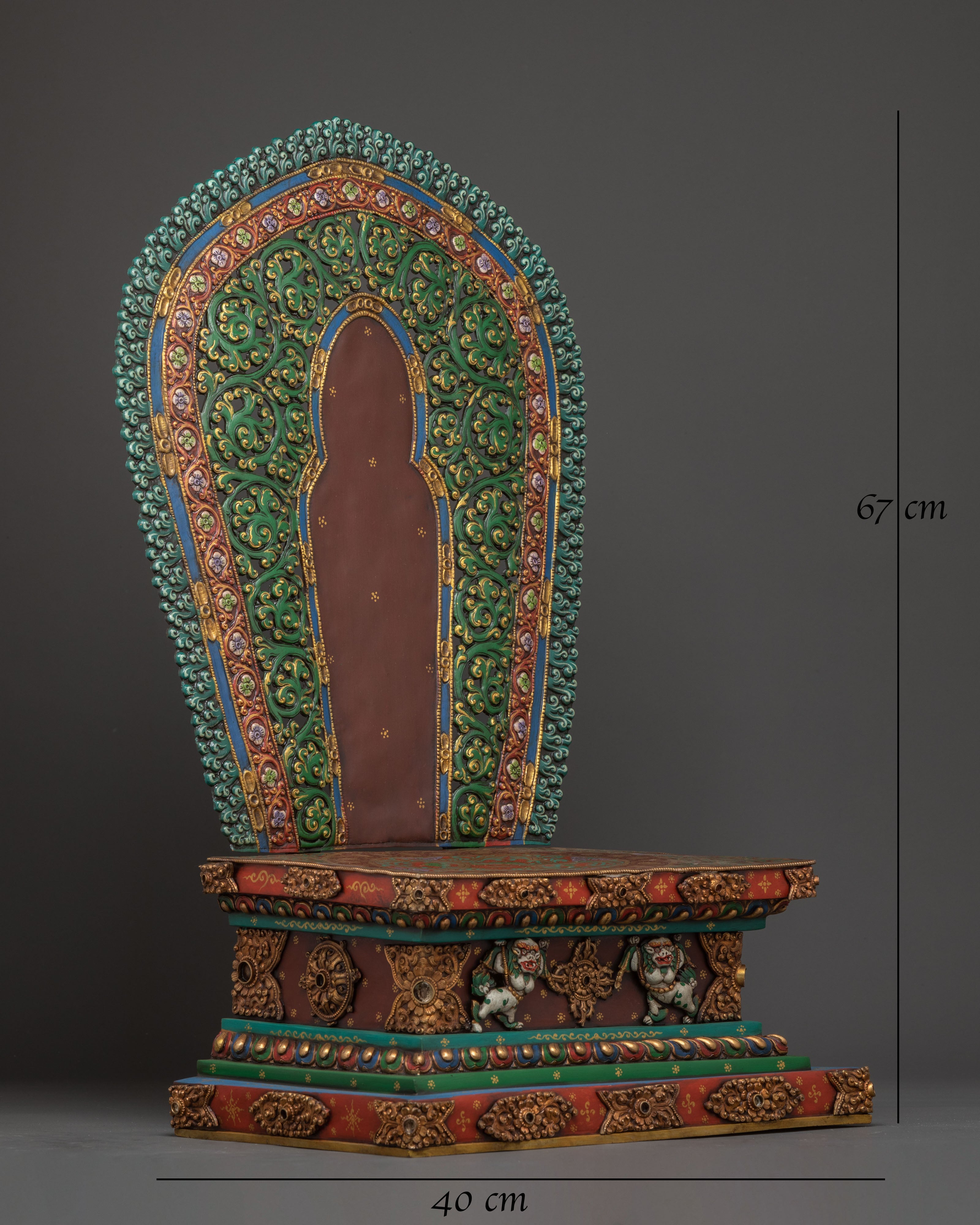Buddhist Golden Handcrafted Throne