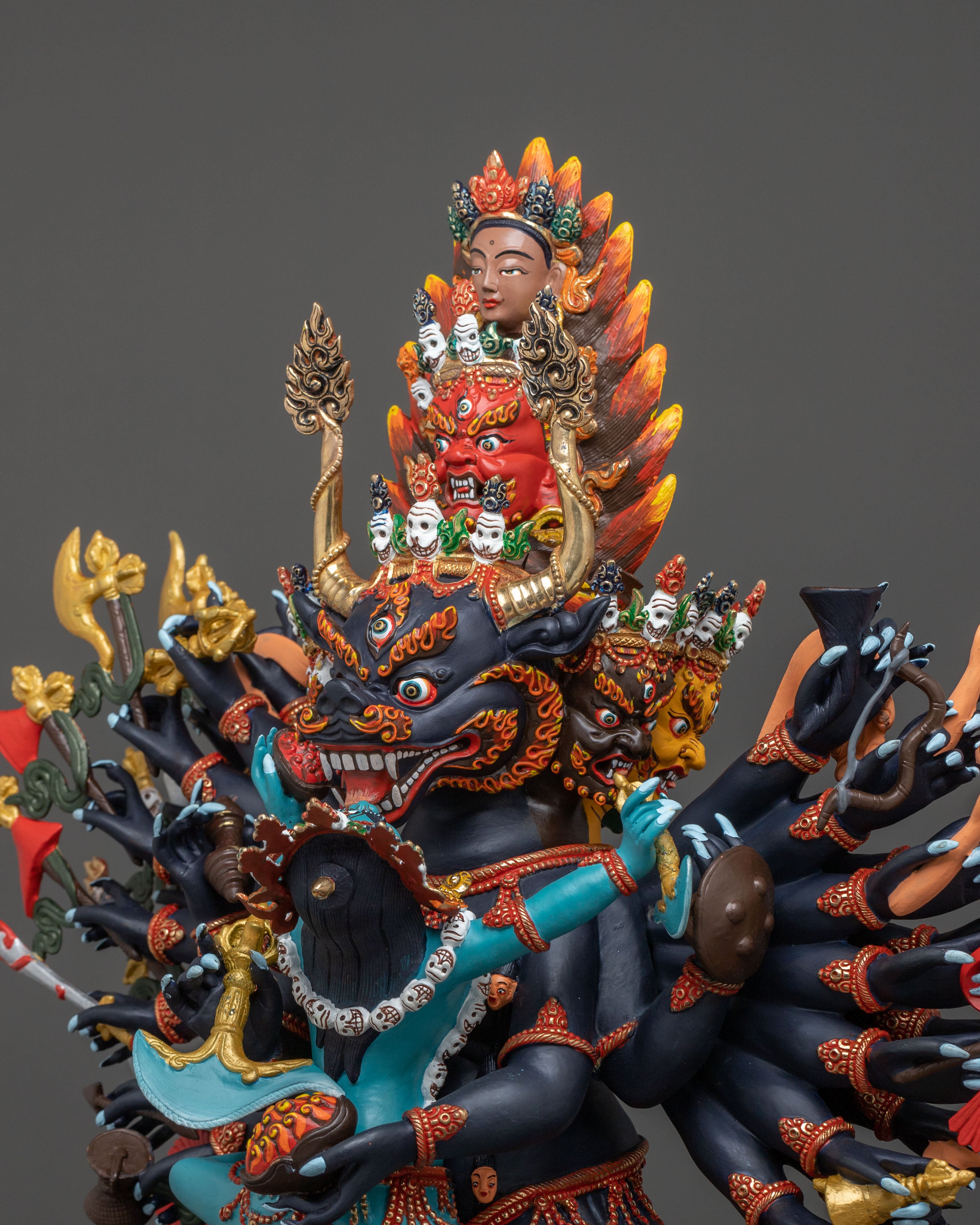Yamantaka Wrathful Deity Statue | Fierce Protector of Enlightened