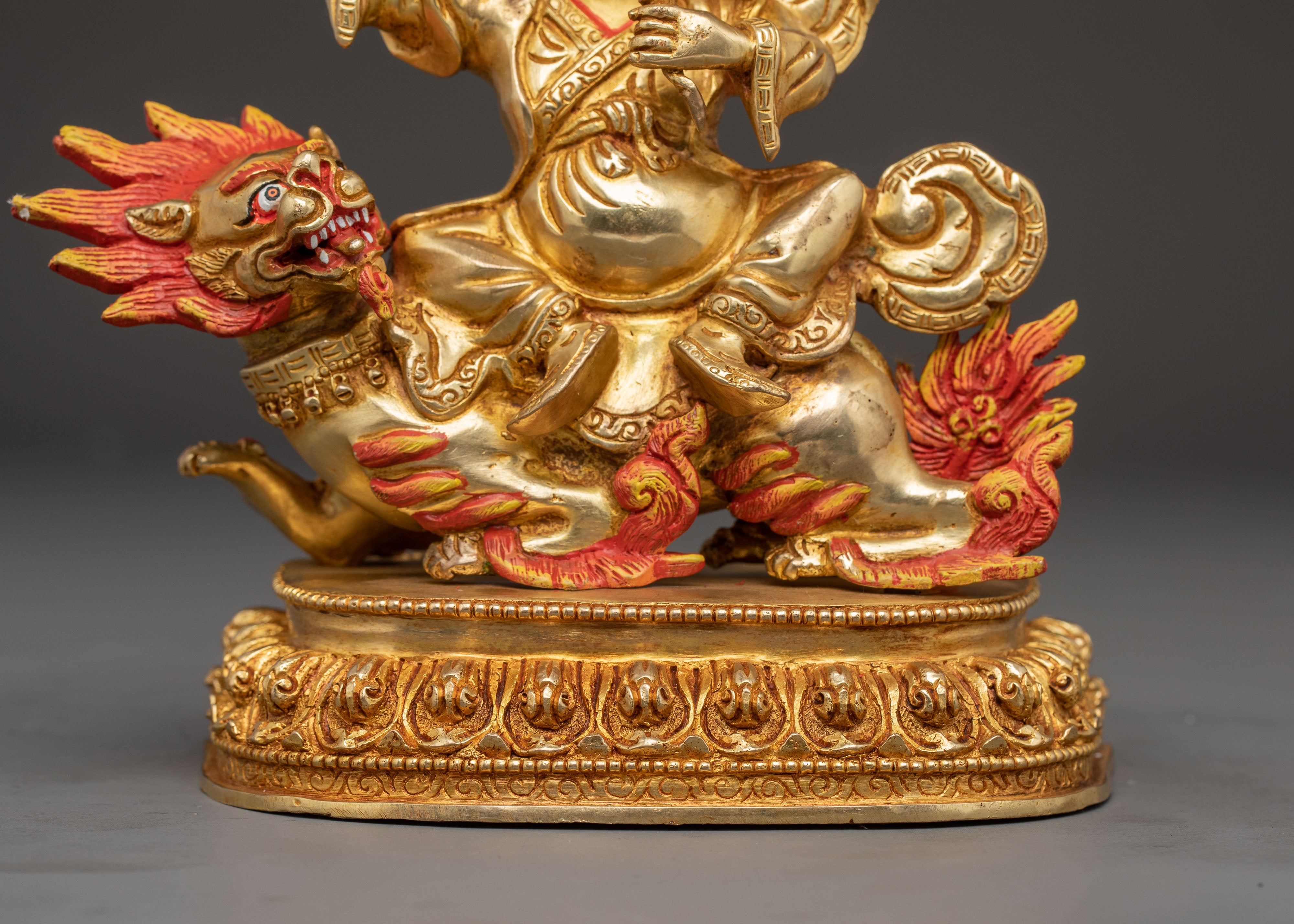 Three Tibetan Protector Deities Statue Set | Rahula, Dorje Legpa & Ekajati Statue Set
