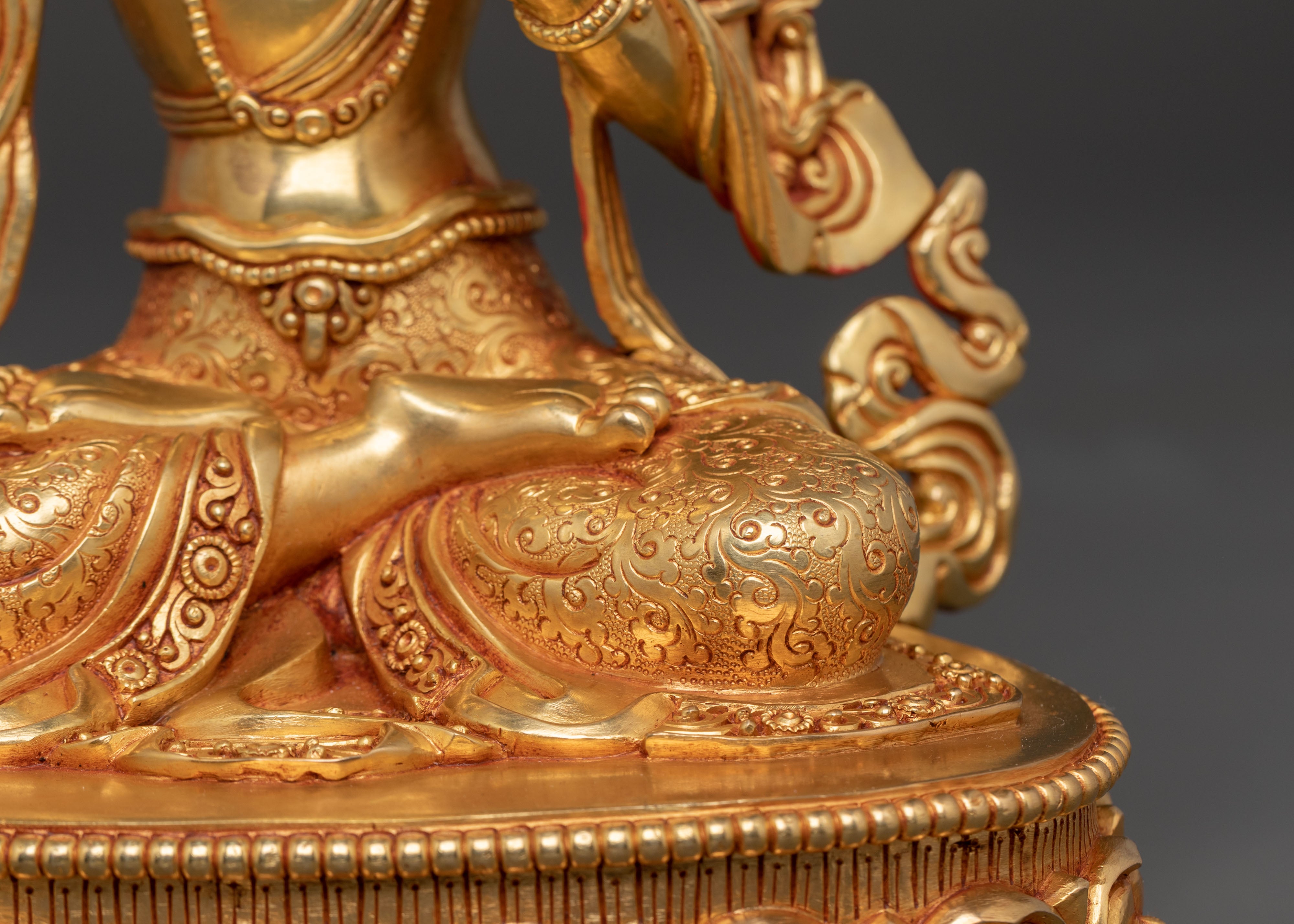 Manjushri Supreme Wisdom Golden Statue