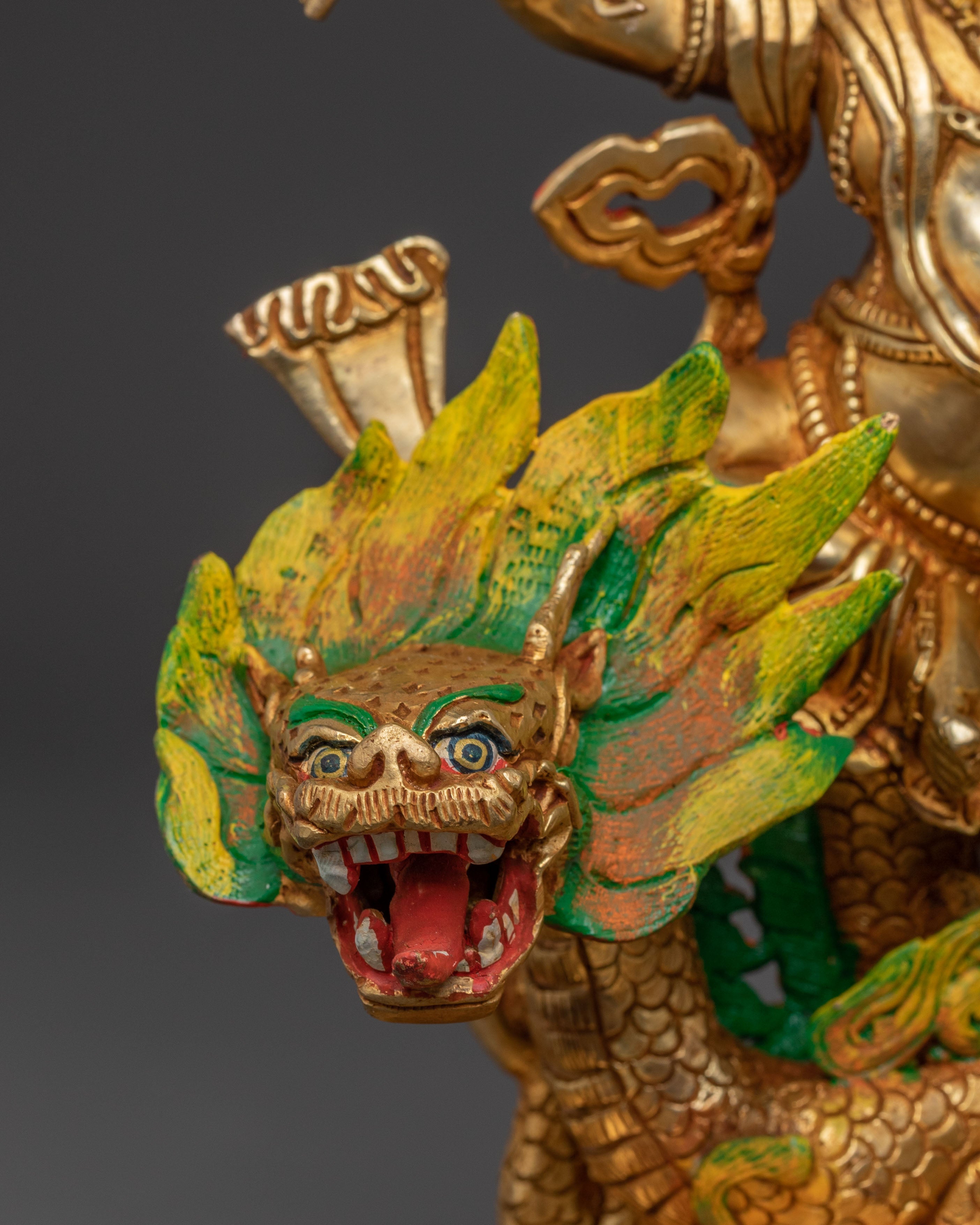 White Dzambhala Altar Statue — Spiritual Art