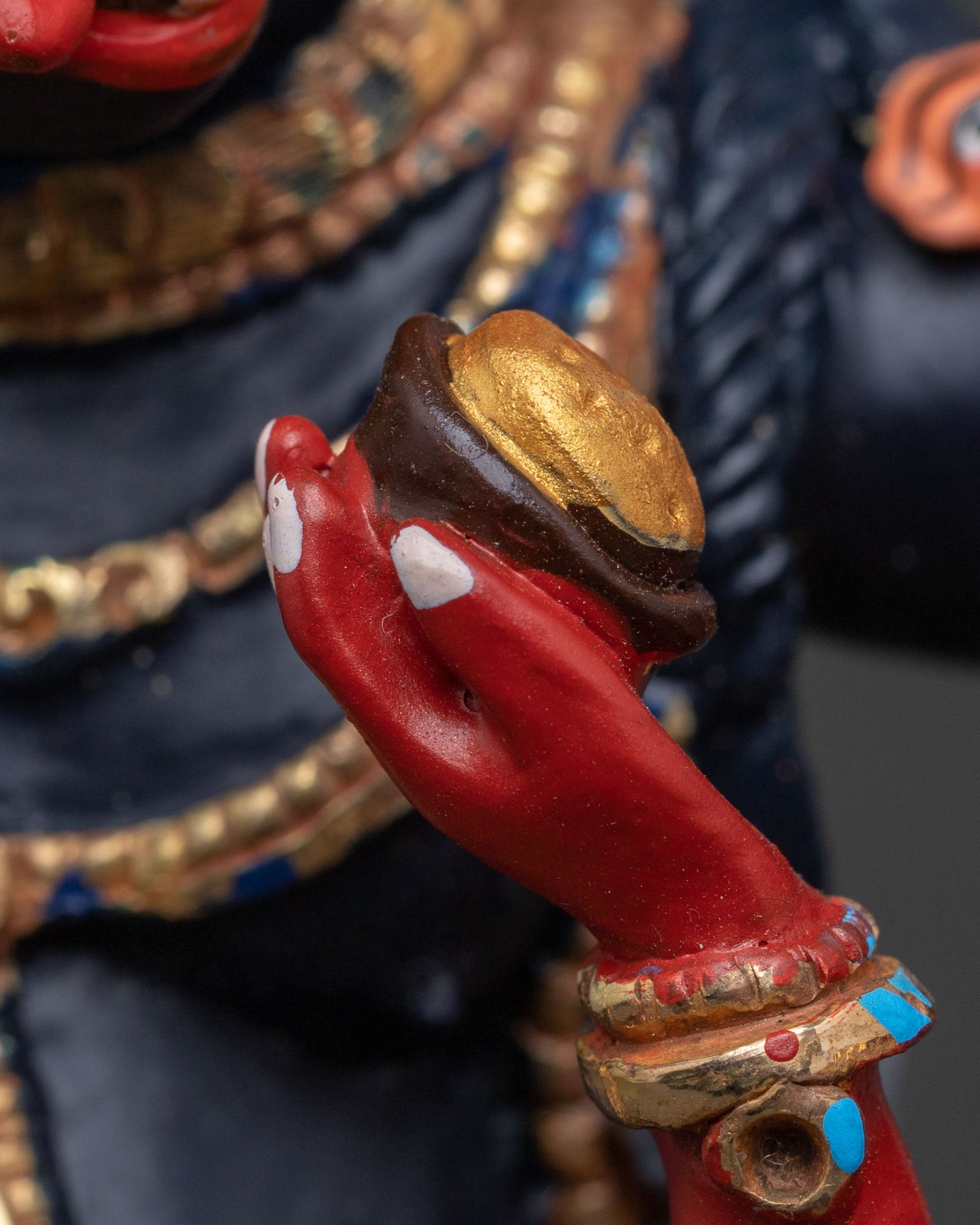 Yama Dharmaraja Wrathful Deity Statue for Altar & Meditation
