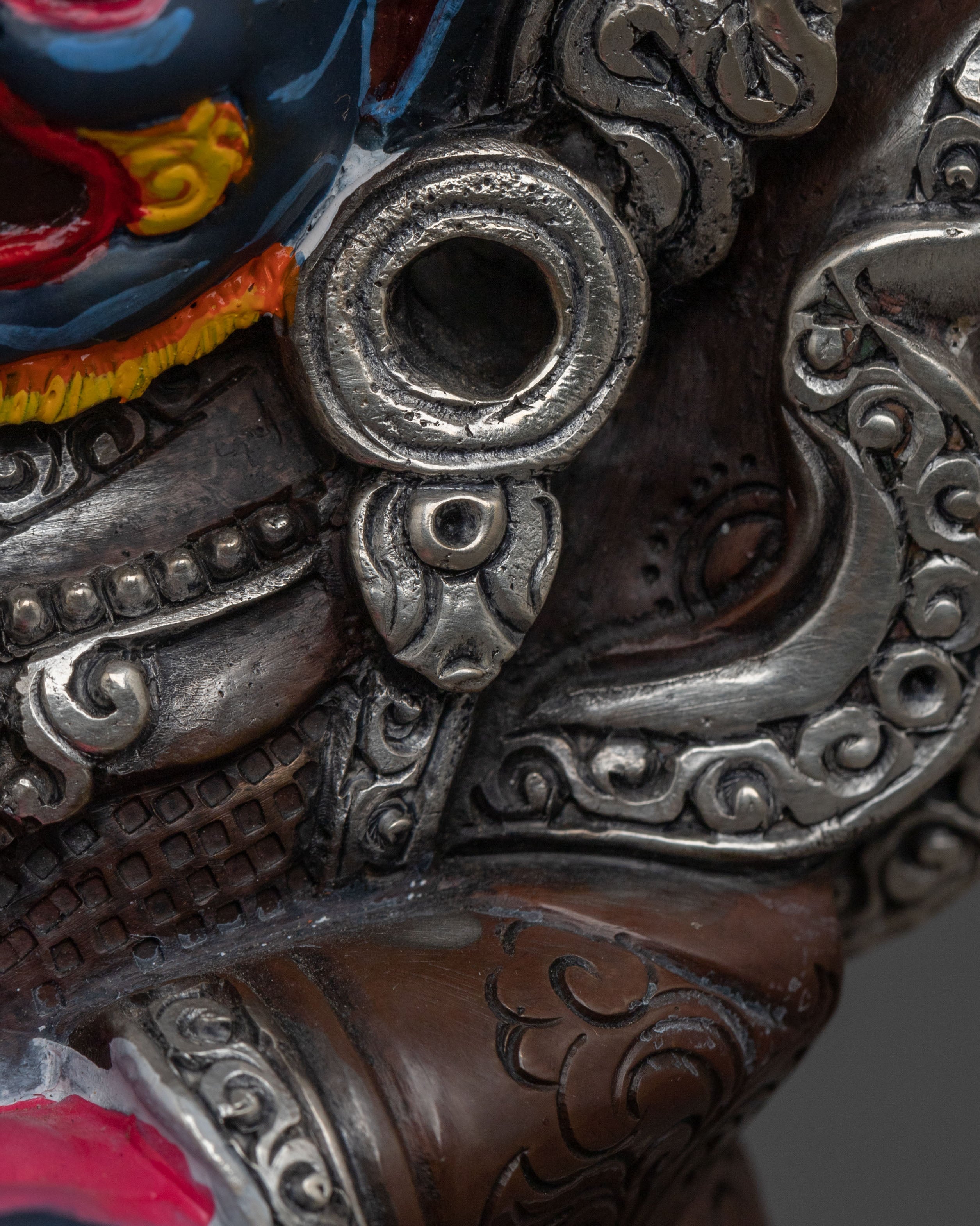 Nepalese Handmade Mahakala Bernakchen Statue