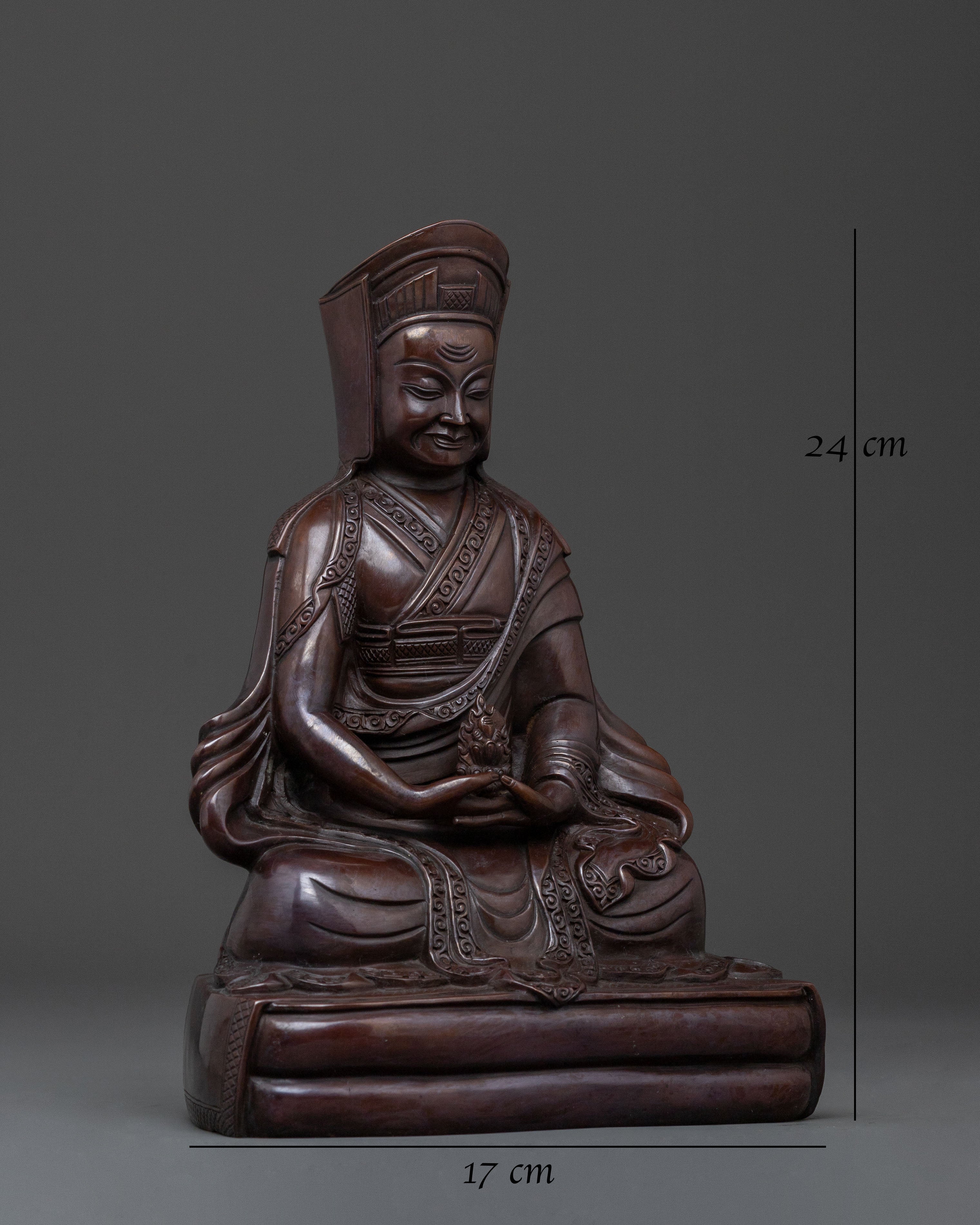 Gampopa: Buddhist Master Sculpture | The Physician Yogi of Tibetan Buddhism