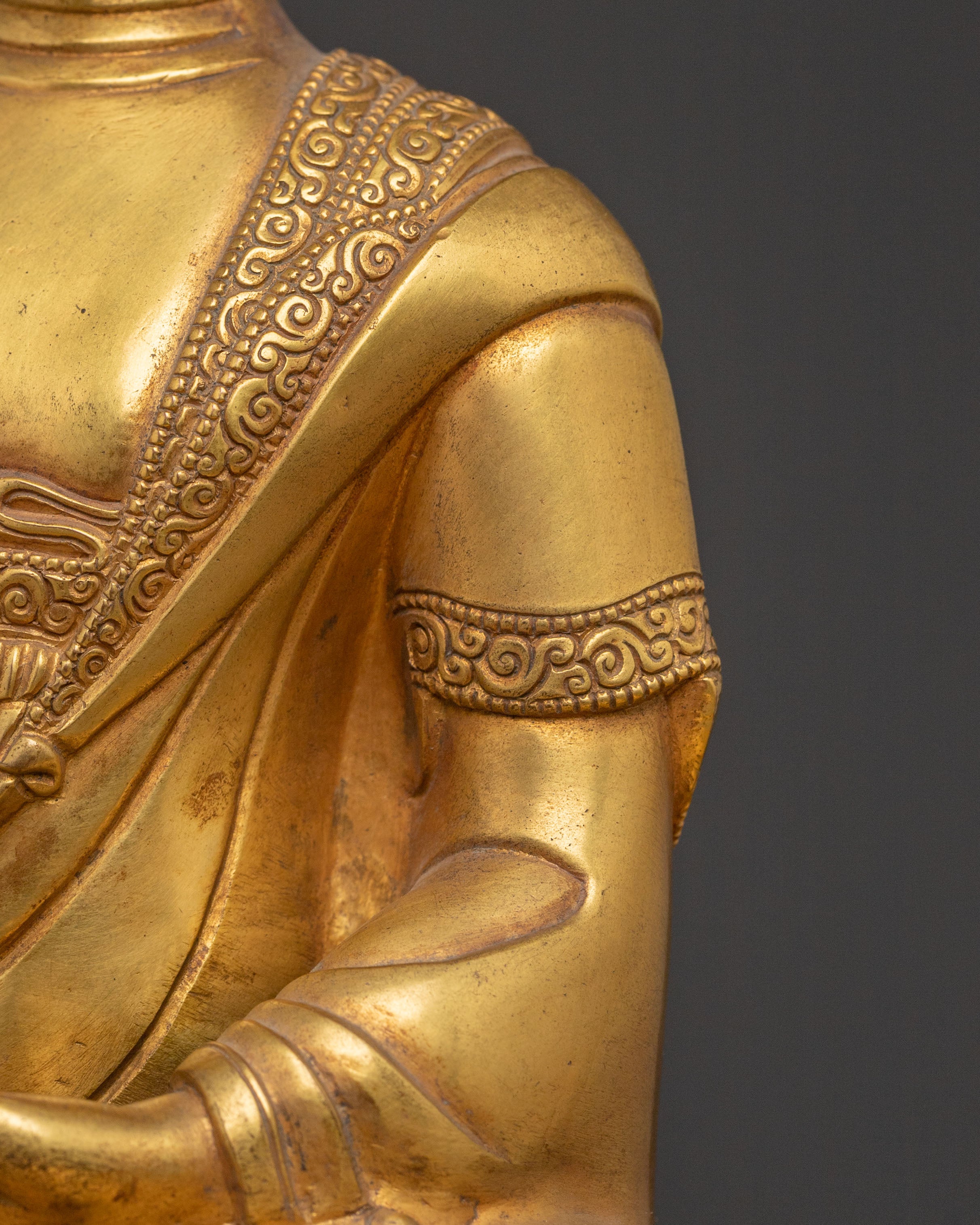 Shakyamuni Buddha Statue on Throne | Spiritual Figure