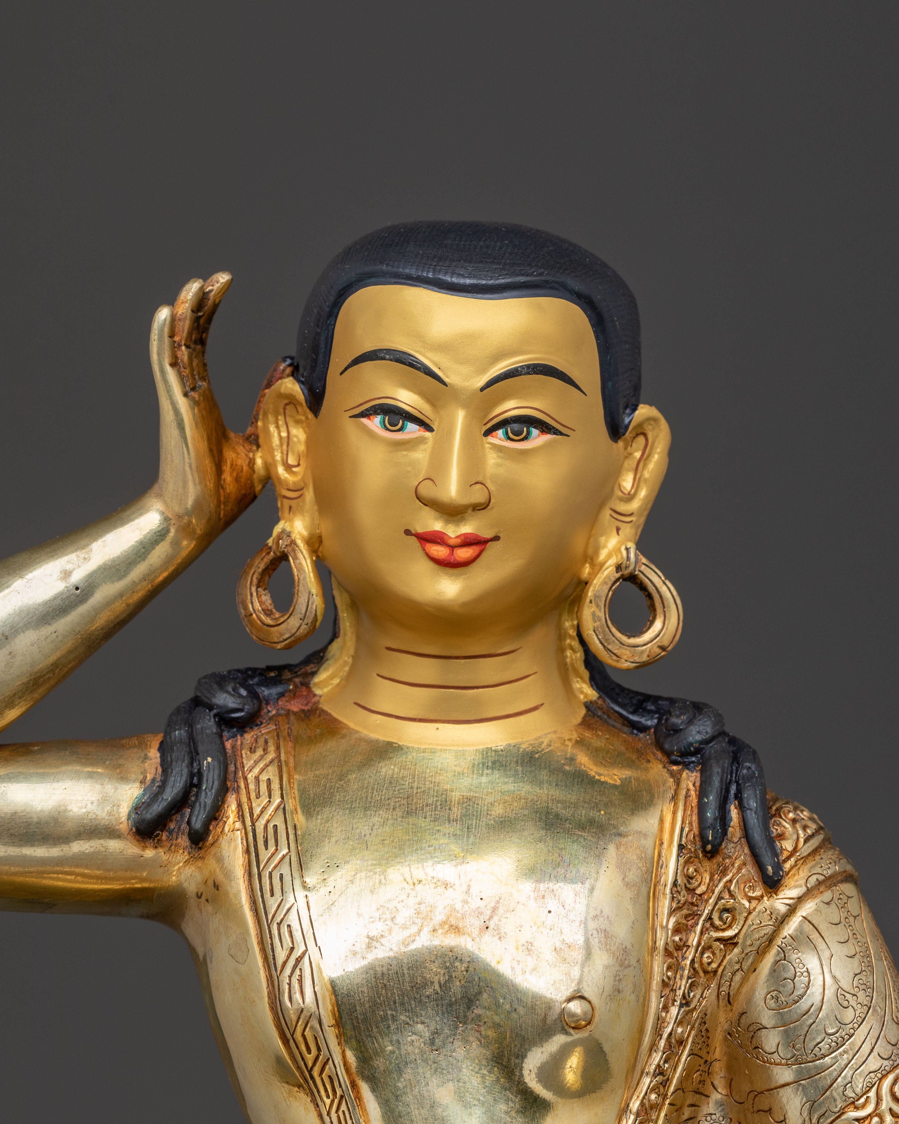 Handcrafted Kagyu Masters Statue Set | Sacred Figures