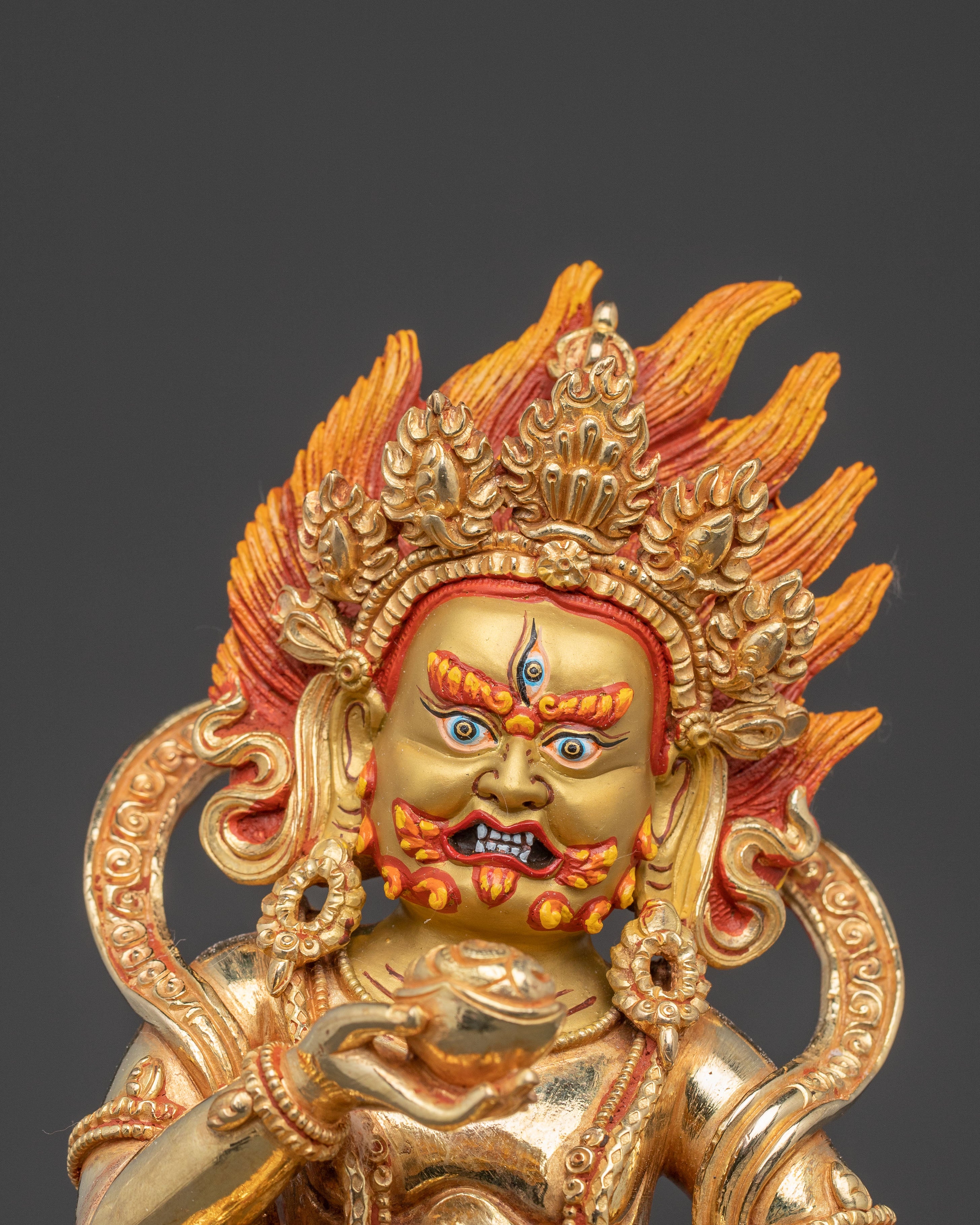 Black Dzambhala Statue: Abundance of Wealth