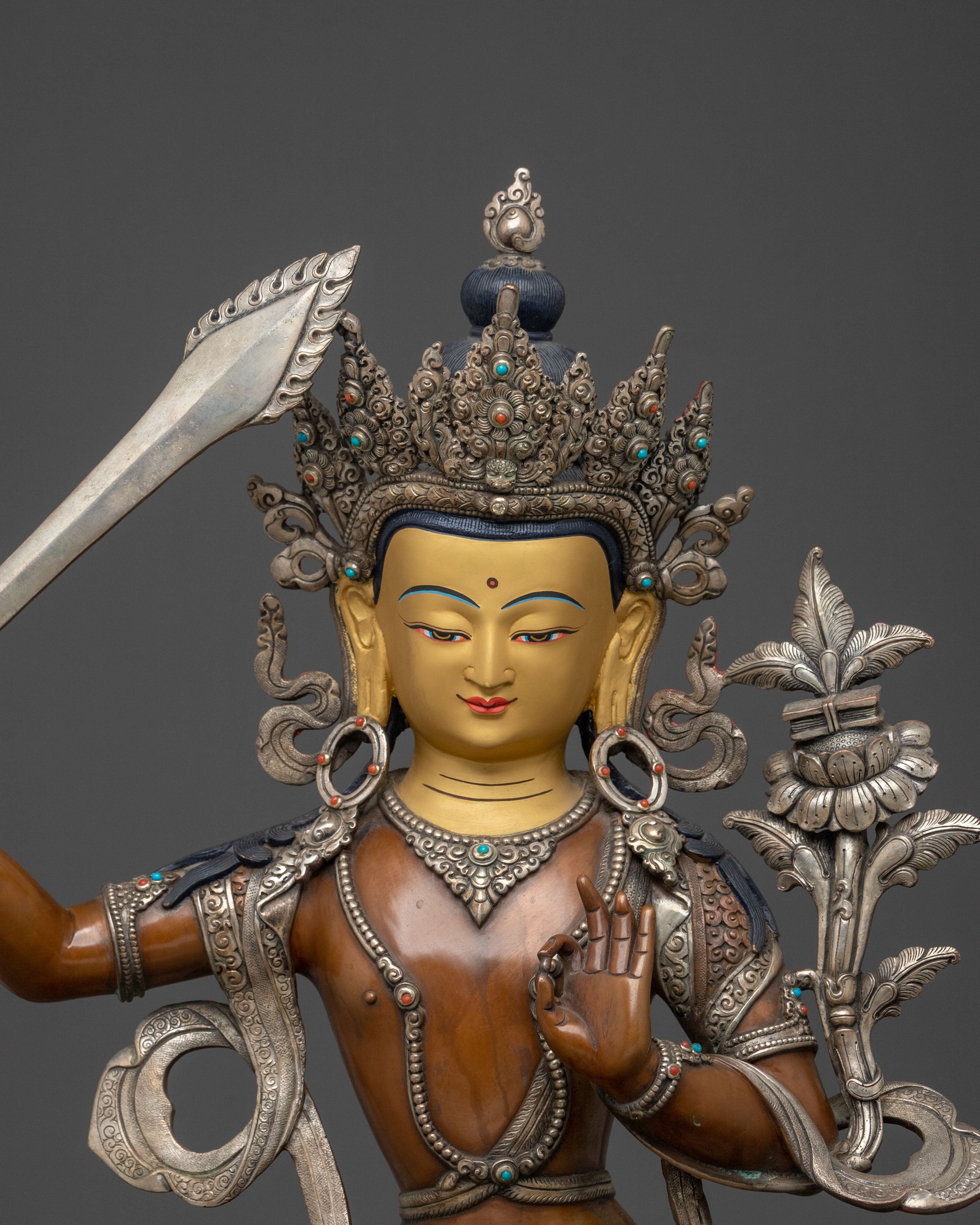 Tibetan Manjushri Statue: Symbol of Wisdom