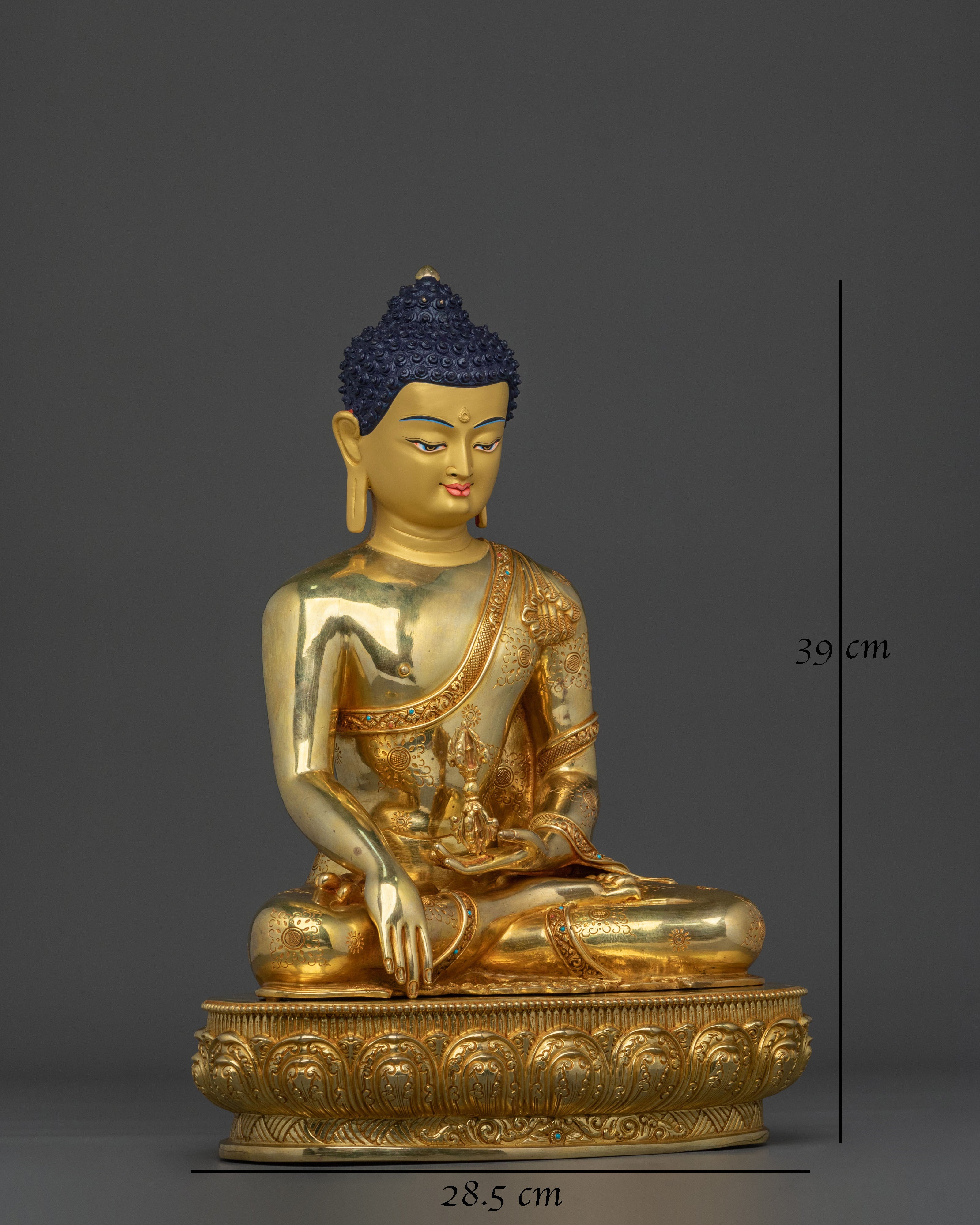 24K Gold Gilded handmade mitrugpa sacred statue