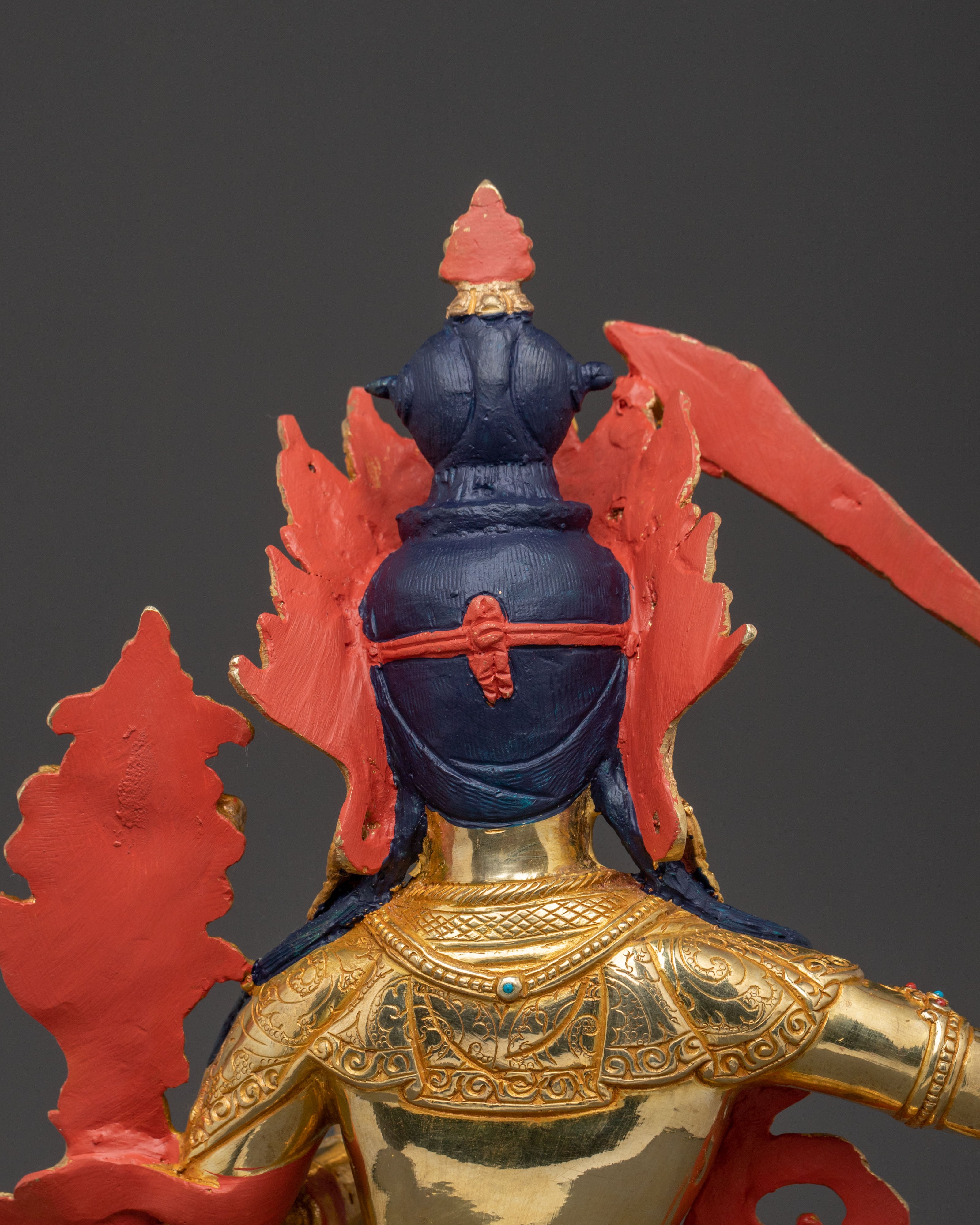 Manjushri Bodhisattva: 24K Gold Gilded Wisdom Statue