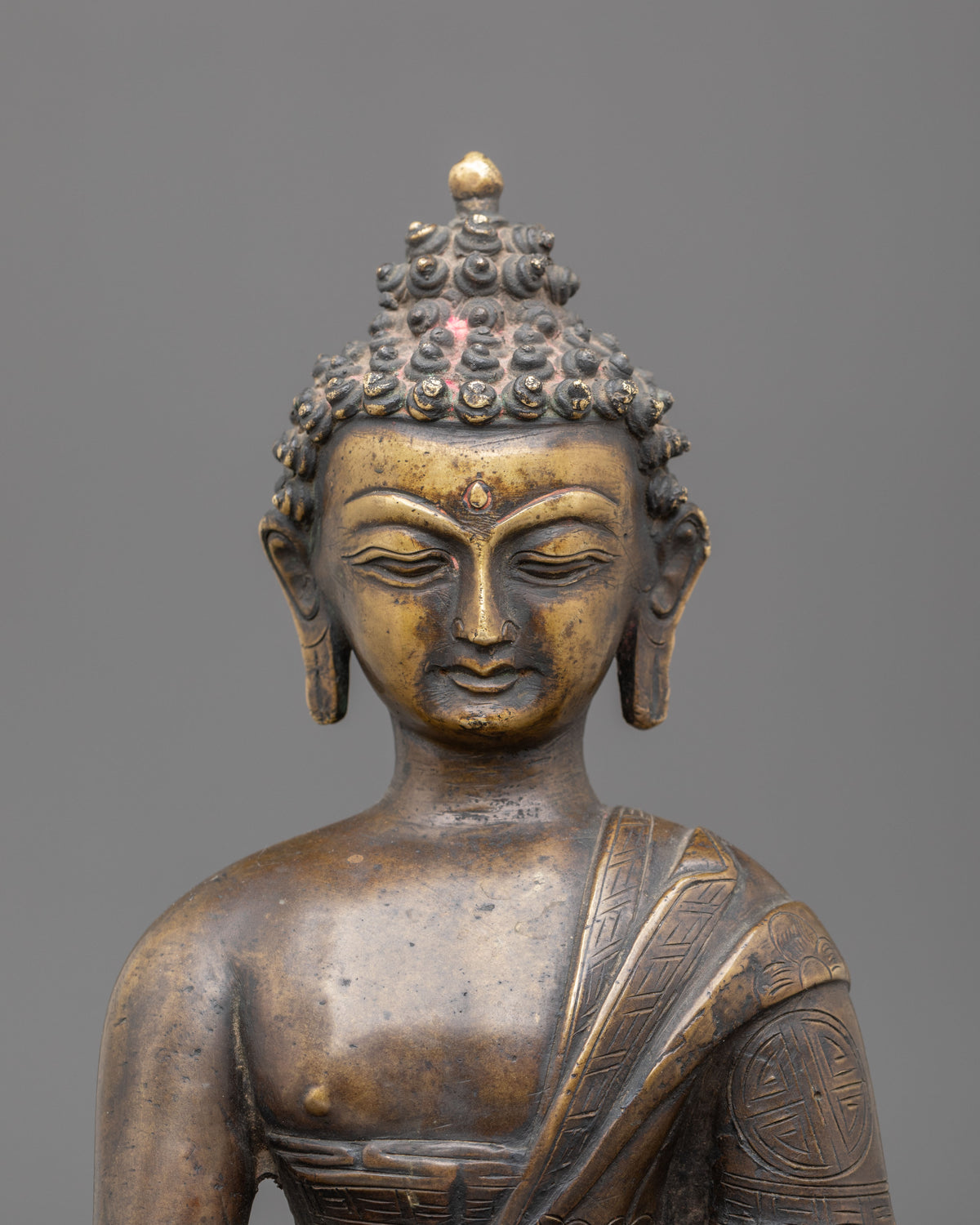 Handmade Shakyamuni Buddha Oxidized Statue