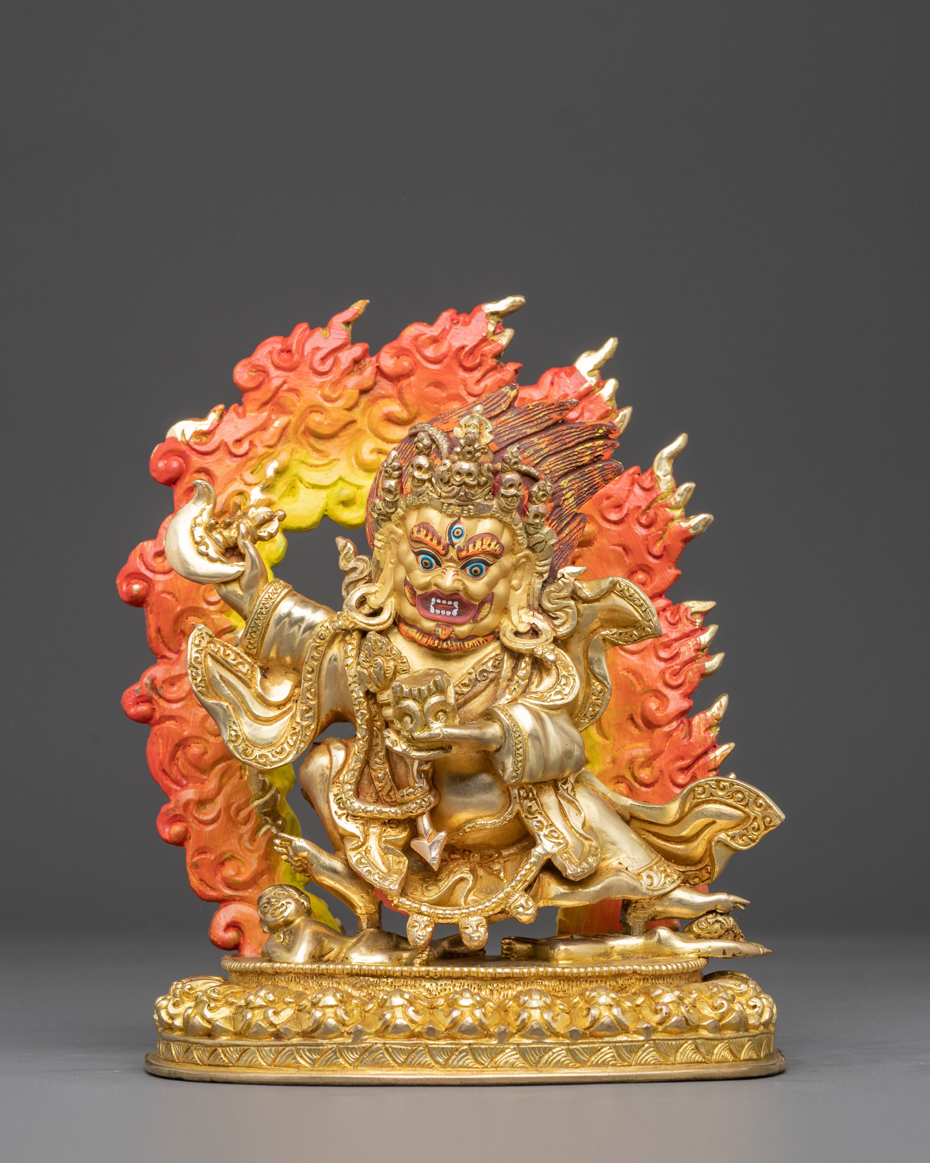 Mahakala Bernagchen Statue: Protector of the Dharma
