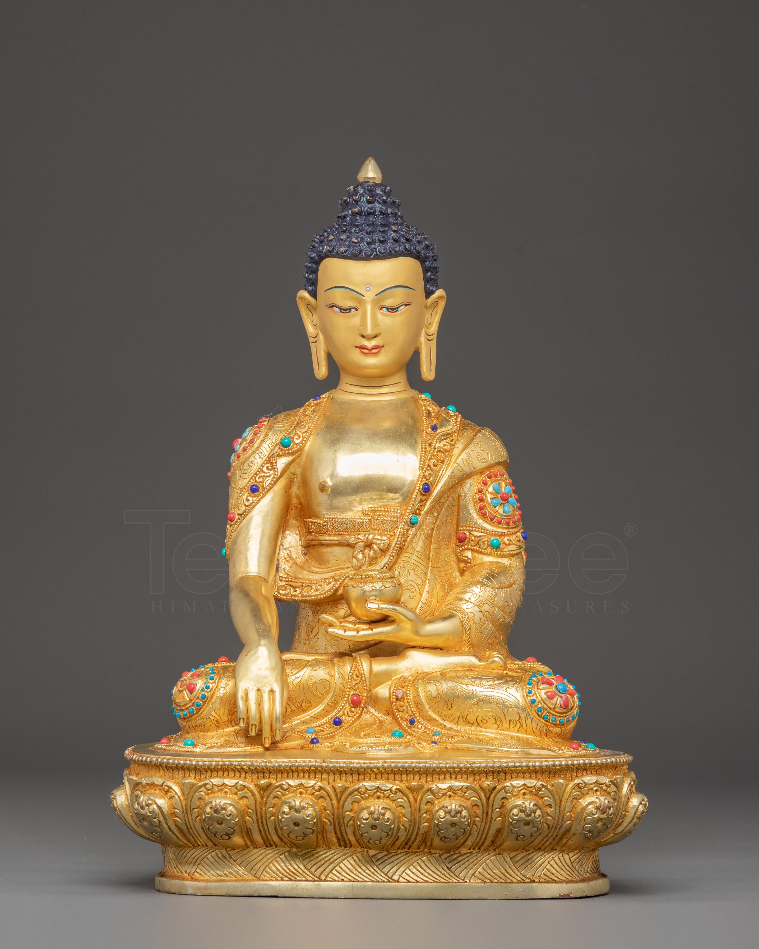 Golden Gautama Buddha Handmade Statue | Historical Buddha
