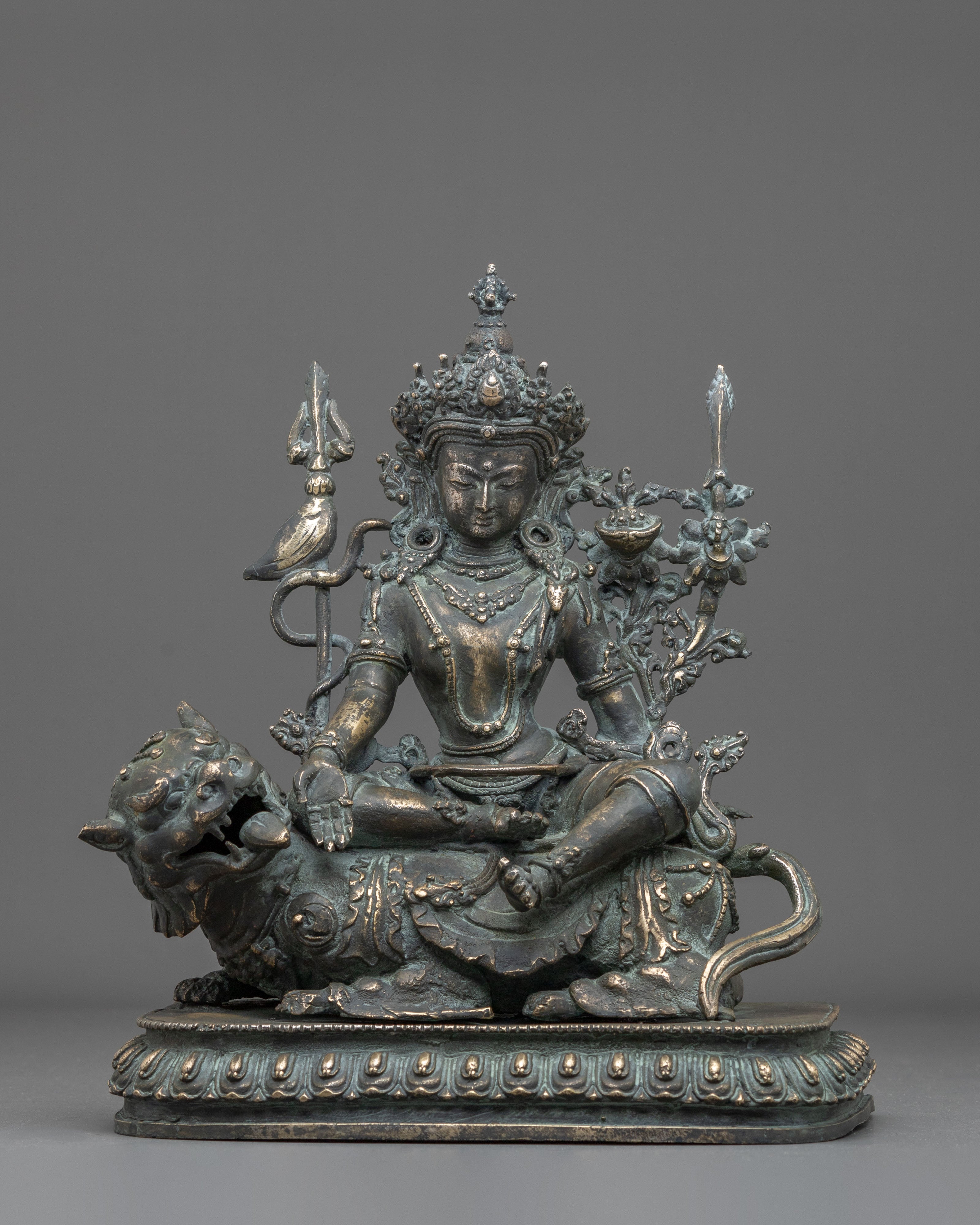 Simhanada Manjushri Statue