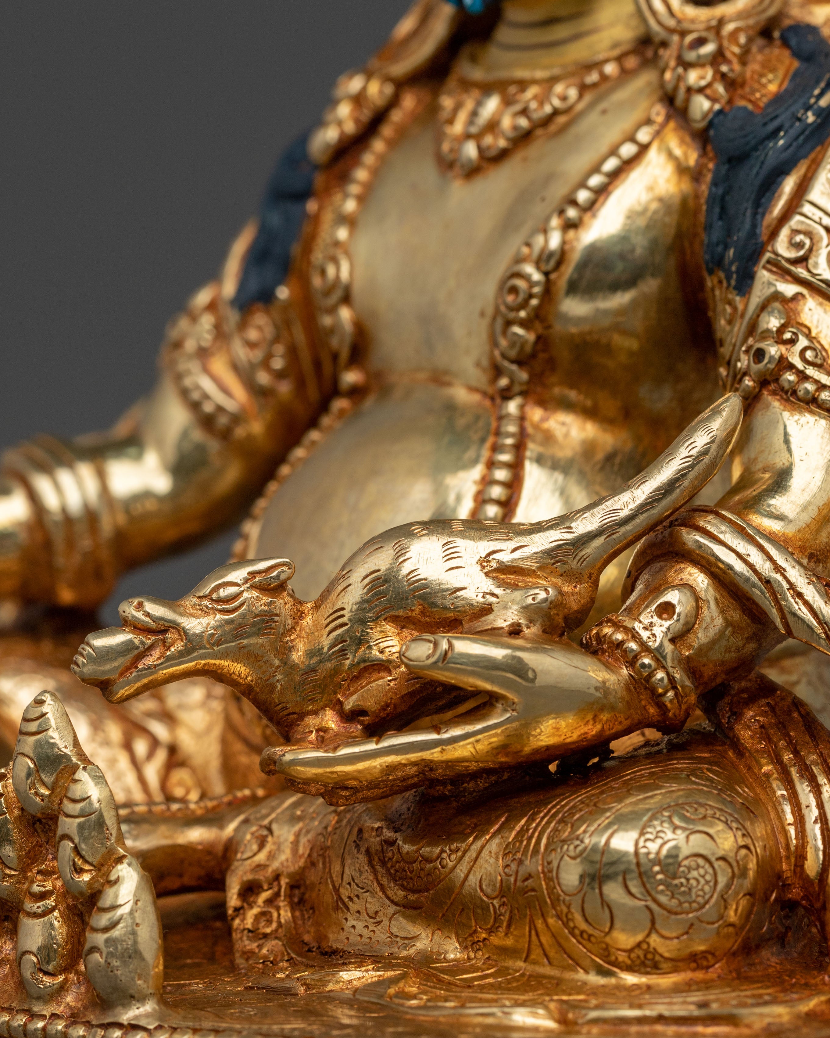 Tibetan God Dzambhala Statue | Tibetan Wealth God