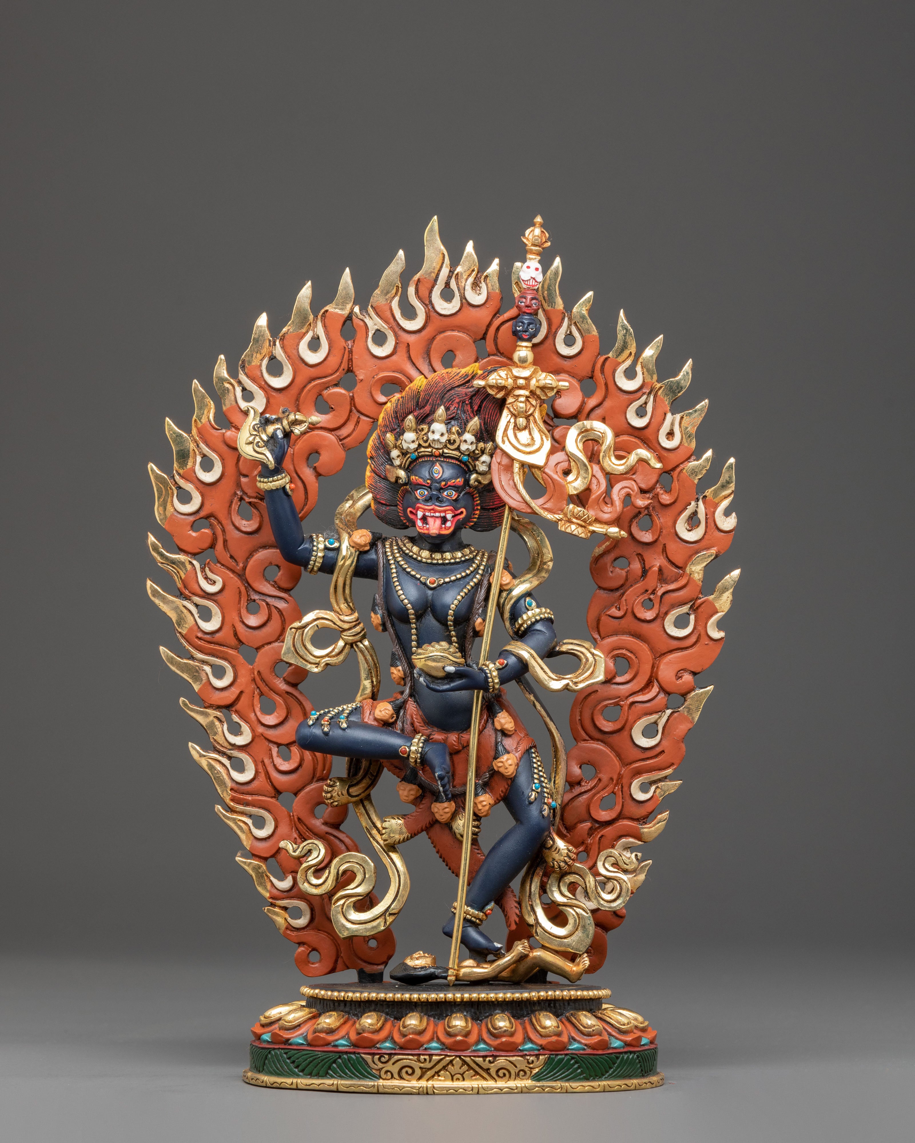 Handcrafted Simhamukha Sculpture